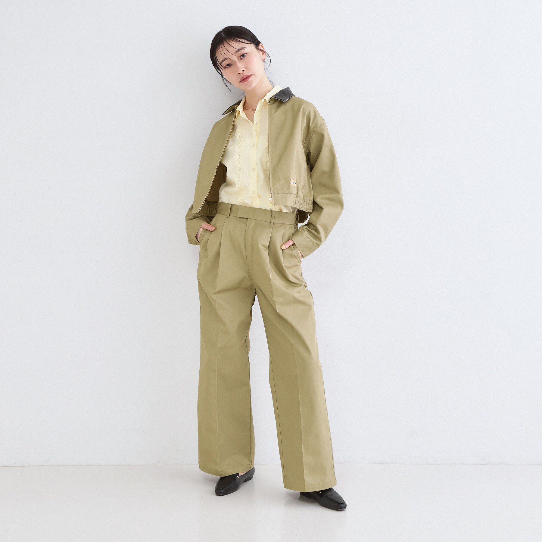 OPAQUE.CLIP「【Dickies(R)&times;OPAQUE.CLIP】ツータックワイドパンツ」|その他|