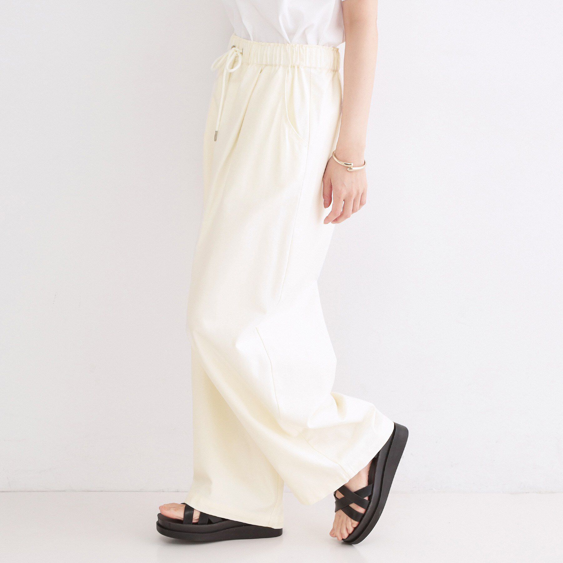 OPAQUE.CLIP「バレルレッグイージーパンツ【洗濯機OK】」|その他|