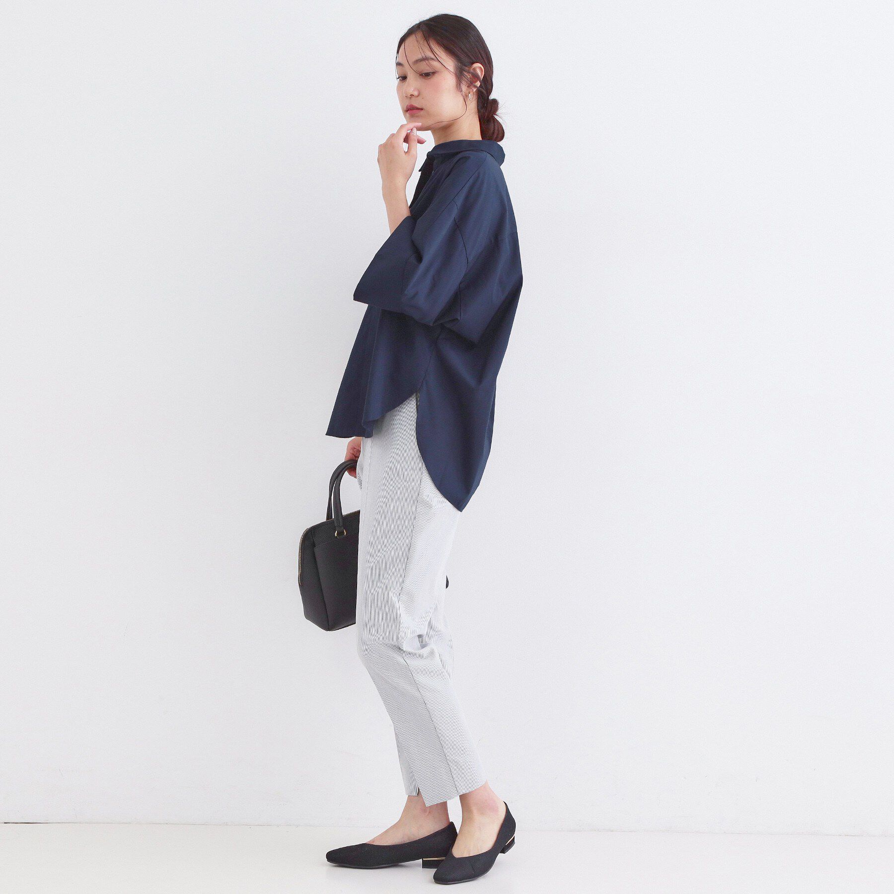 OPAQUE.CLIP「ハーフスリーブシャツ【洗濯機OK/防シワ加工】」|シャツ・ブラウス|