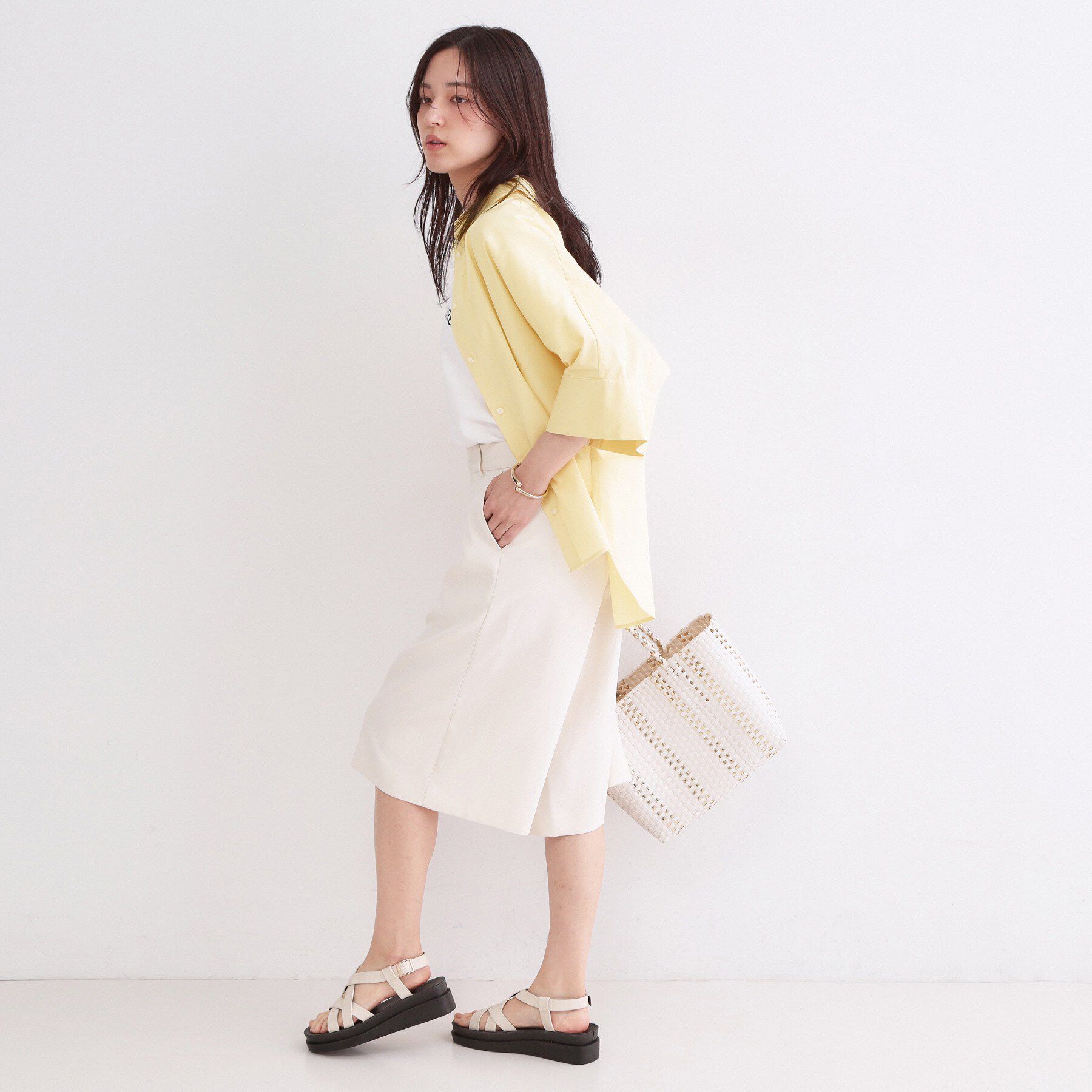 OPAQUE.CLIP「ハーフスリーブシャツ【洗濯機OK/防シワ加工】」|シャツ・ブラウス|