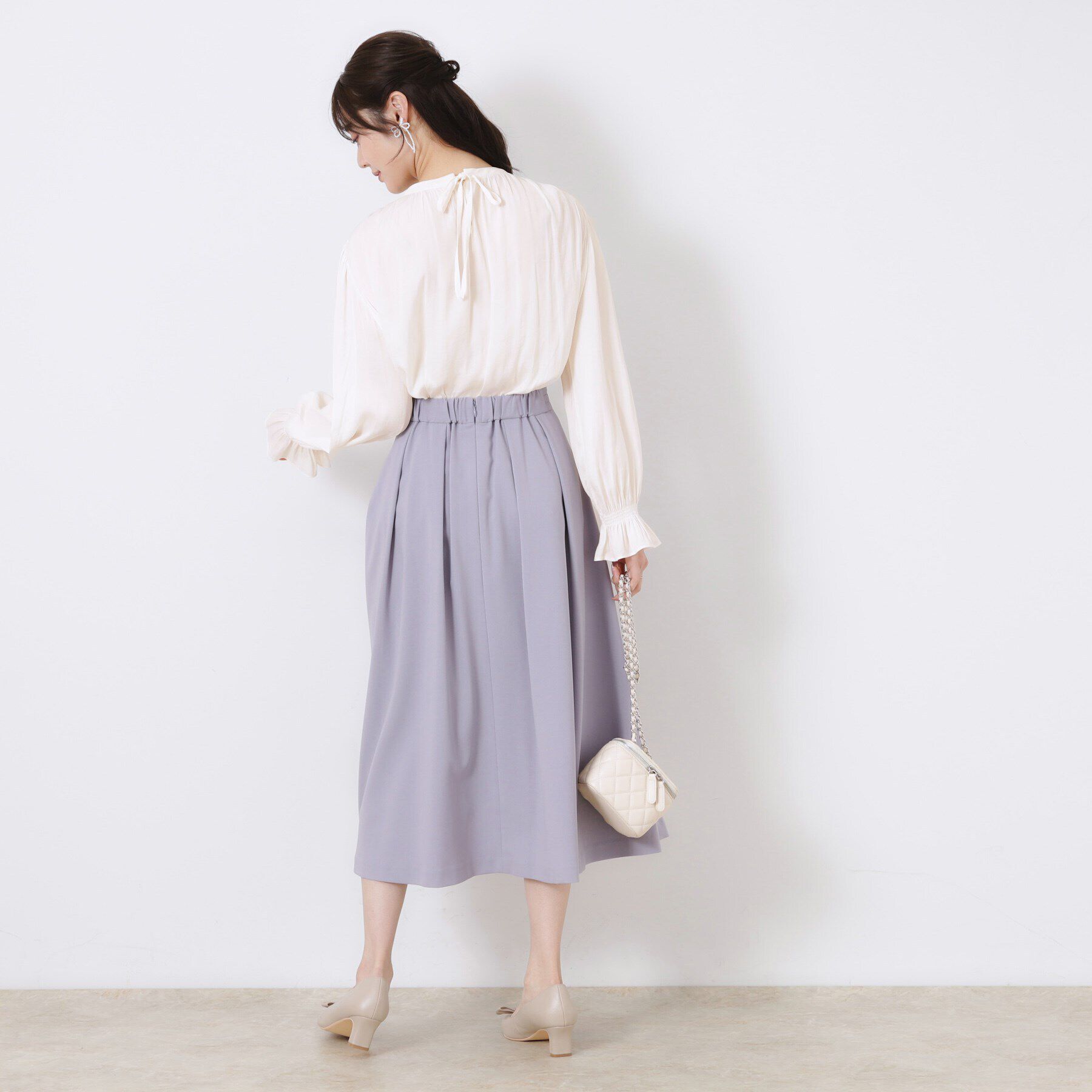 Couture broach「【通勤・大人可愛い】シャーリングギャザーブラウス」|シャツ・ブラウス|