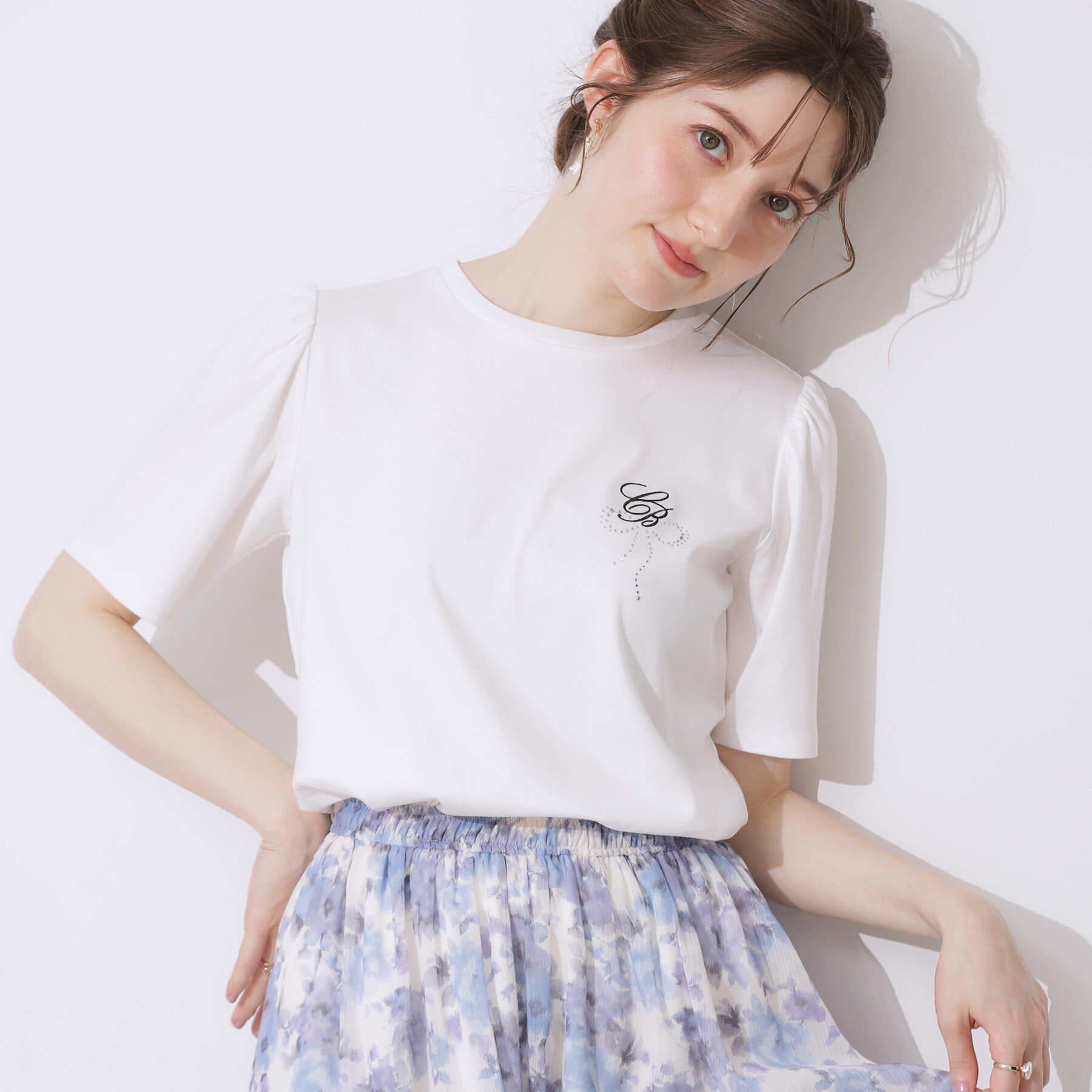 Couture broach「【接触冷感・UV・マシンウォッシャブル】60CBロゴT」|Tシャツ・カットソー|