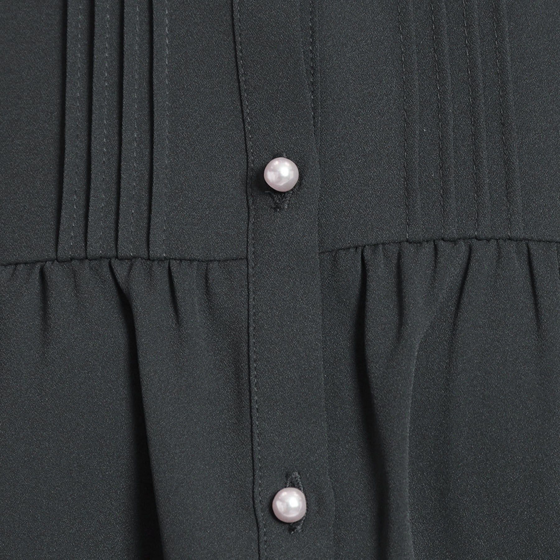 Couture broach「【洗える・リボン取り外し可】フリルジョーゼットブラウス」|シャツ・ブラウス|