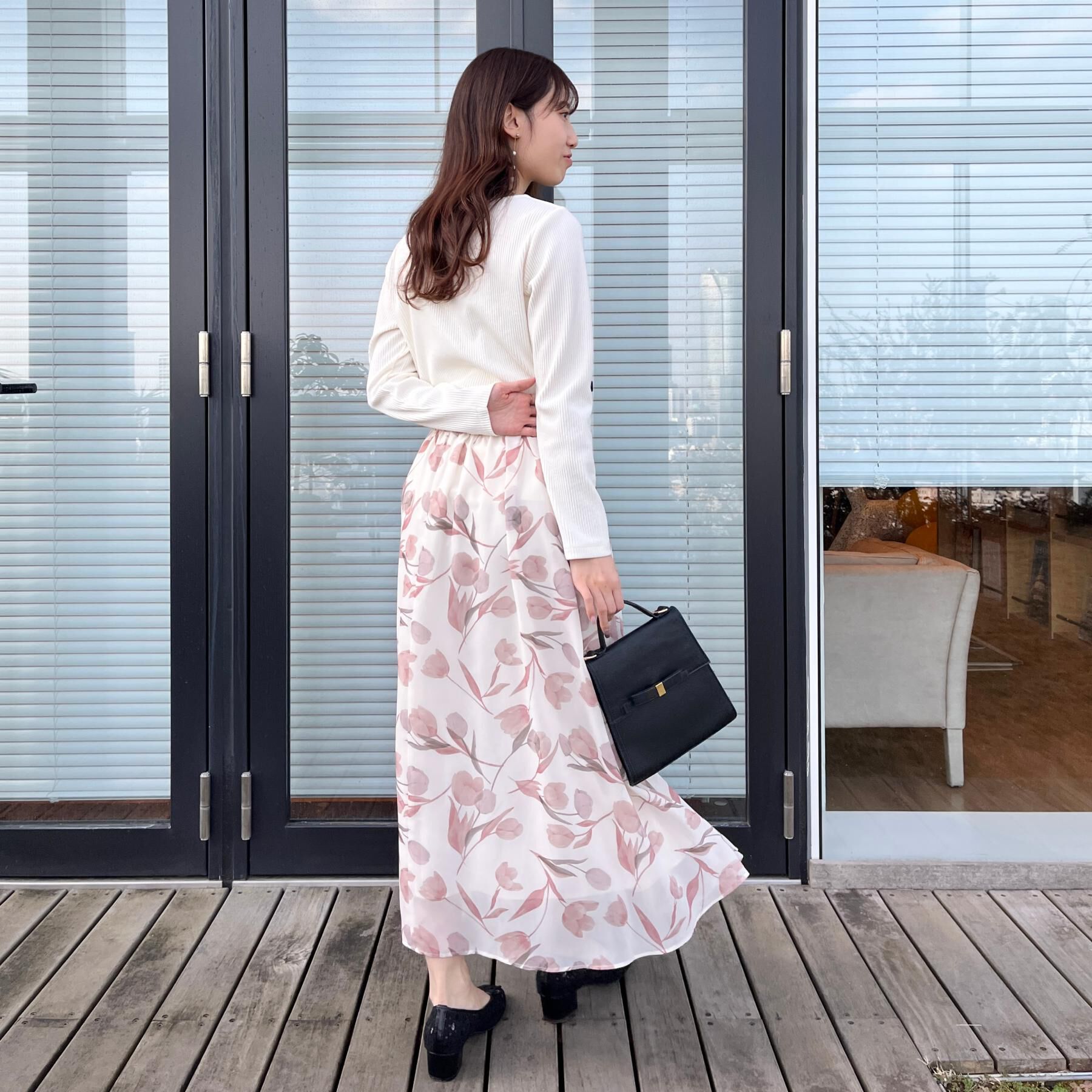 Couture broach「【洗える】ハートネック テレコプルオーバー」|Tシャツ・カットソー|