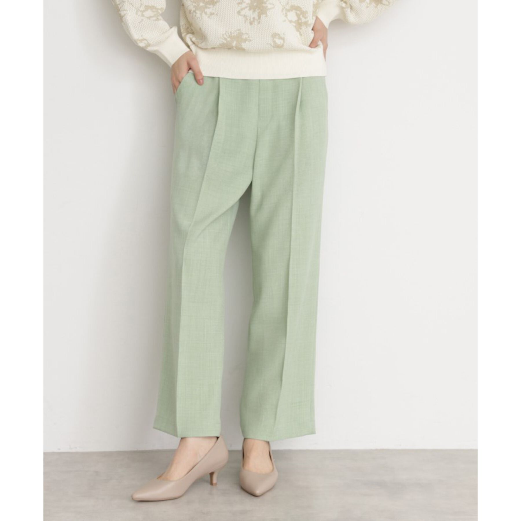 THE SHOP TK「【CAVIAN】ベーシックワイドパンツ/洗濯機OK」|その他|ミントグリーン(02