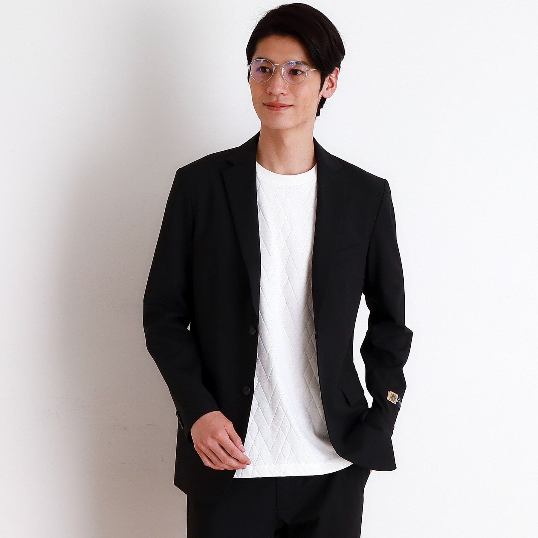 THE SHOP TK「【CARREMAN】テーラードジャケット セットアップ可」|テーラードジャケット|ブラック(019)