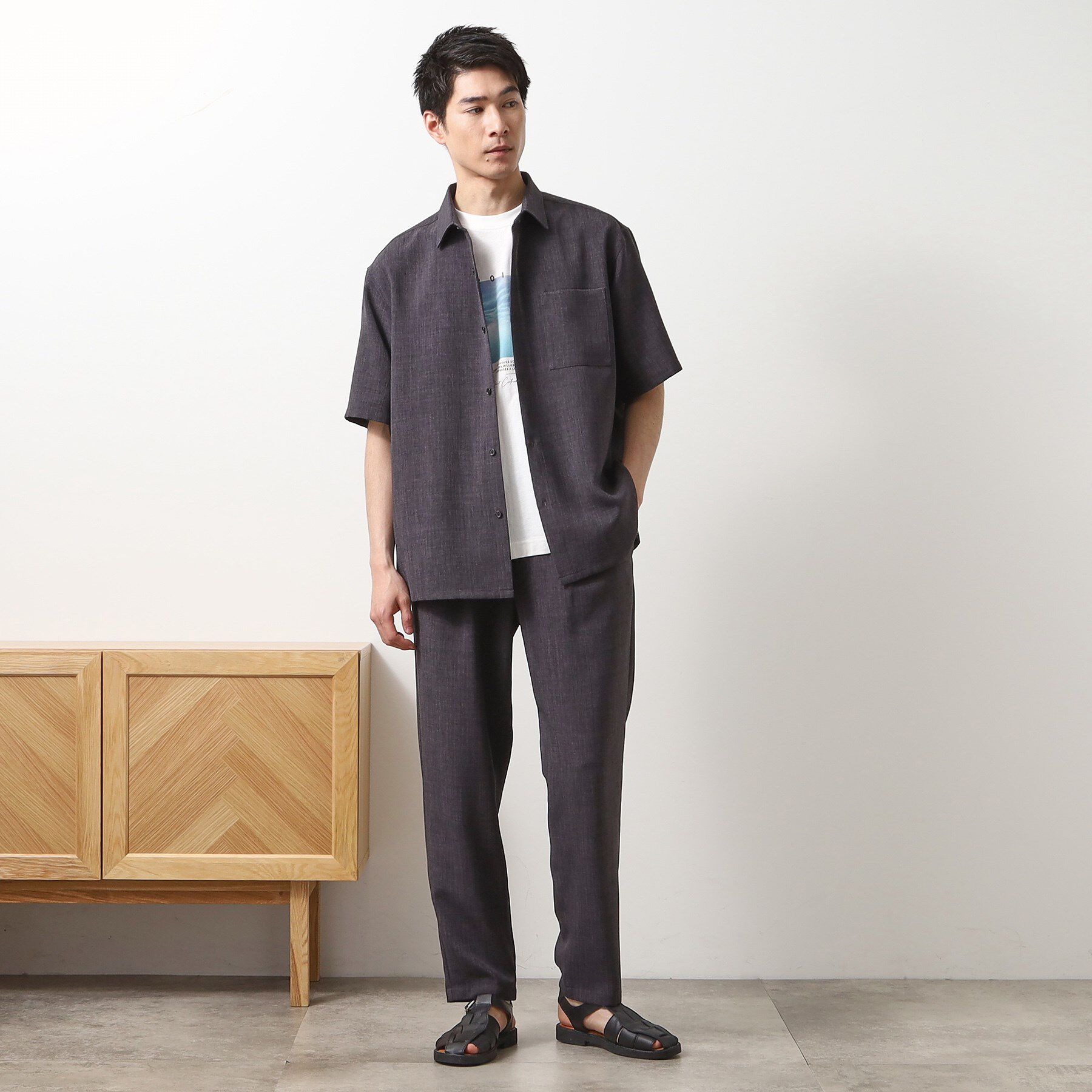 THE SHOP TK「リネンライクイージーパンツ【セットアップ可】」|その他|