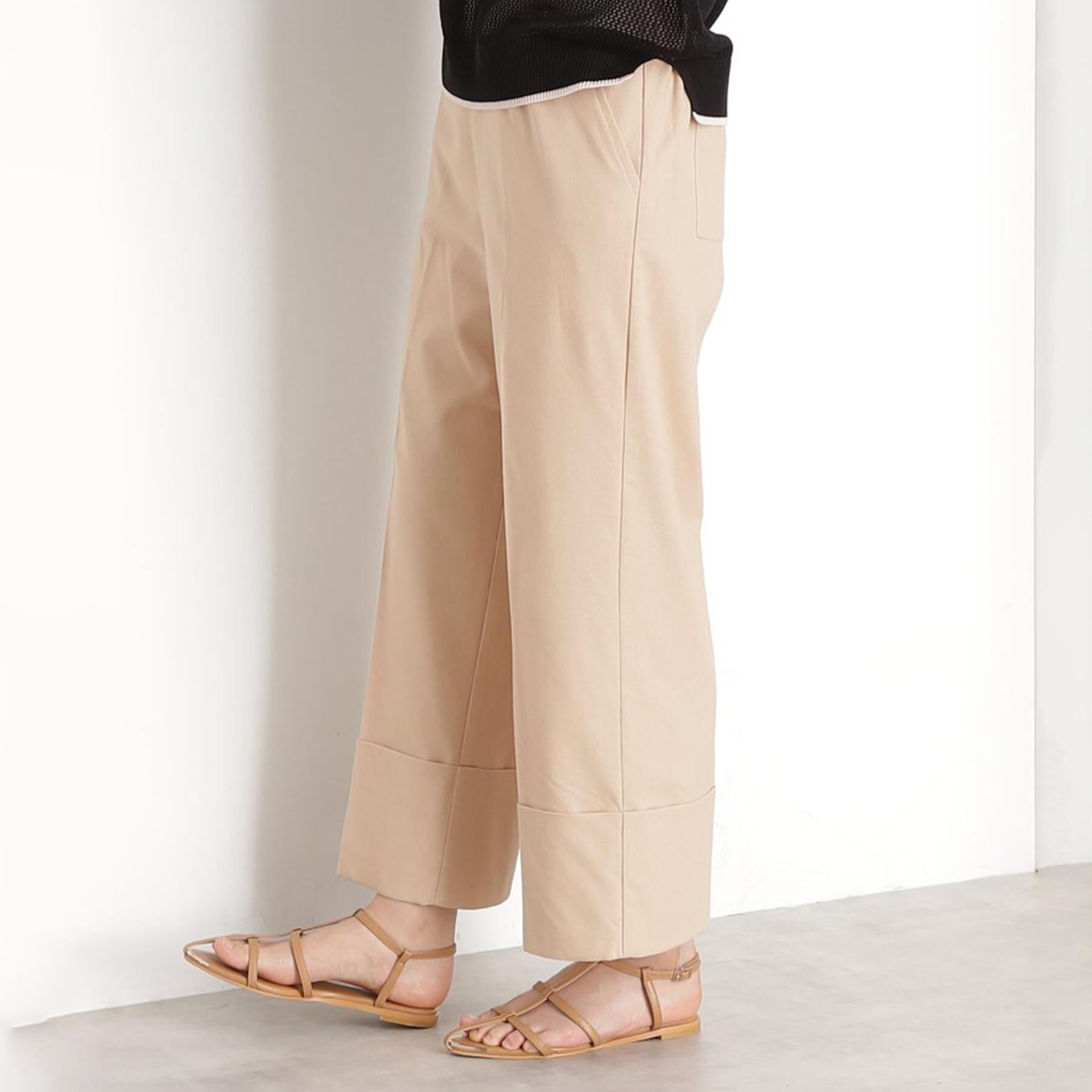 THE SHOP TK「麻混ワイドパンツ【洗える】」|その他|