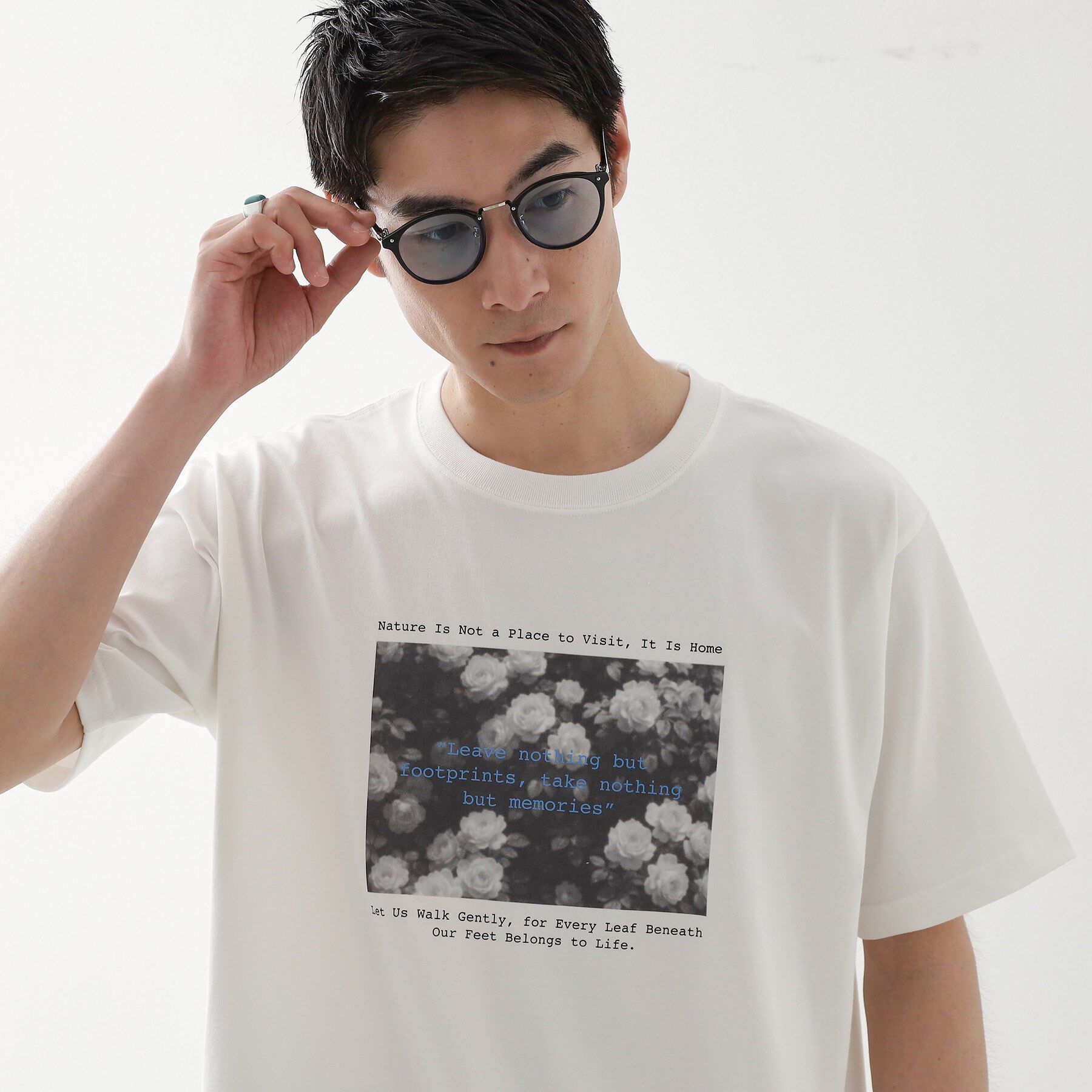 THE SHOP TK「リサイクルアート半袖Tシャツ【接触冷感/洗濯機OK】」|Tシャツ・カットソー|
