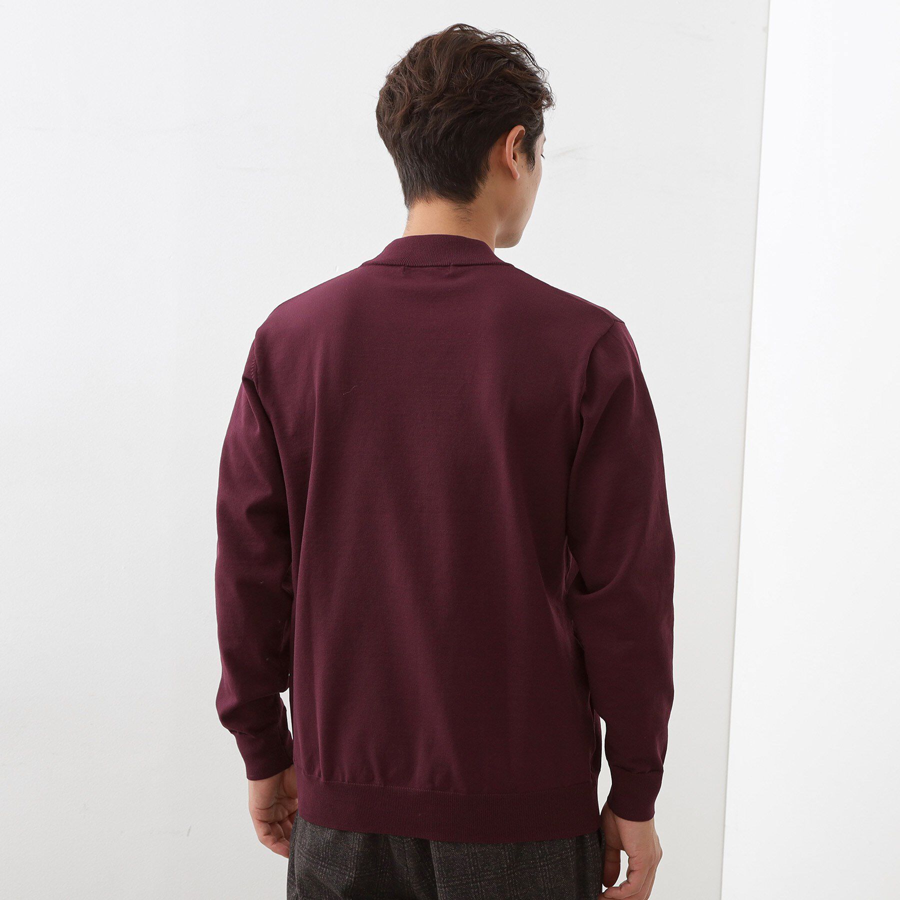 THE SHOP TK「【冬のビジネスシーンに最適】モックネックニット」|ニット・セーター|