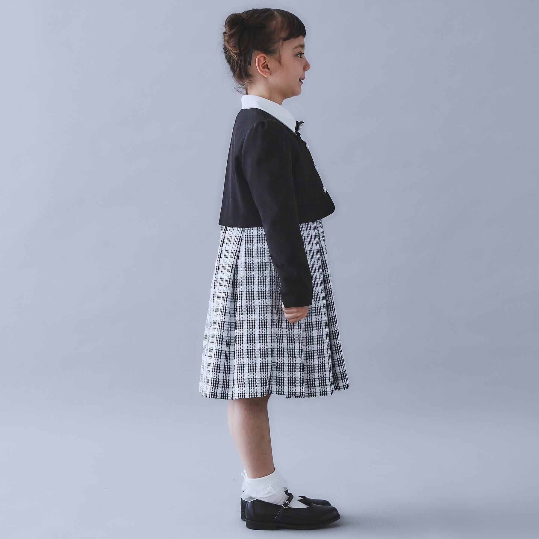 THE SHOP TK「【120-130/3点セット】ジャケット＆チェックワンピース/入園・卒園・入学」|ワンピース|