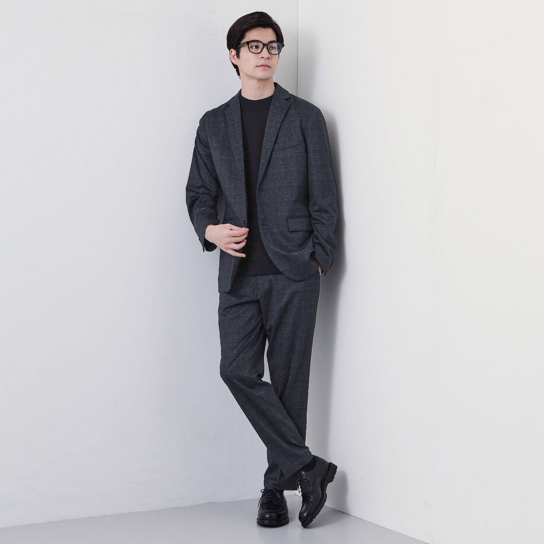 THE SHOP TK「【動きやすい、快適ビジネスジャケット】TRジャージ ジャケット　セットアップ可/洗濯機OK/ストレッ」|テーラードジャケット|