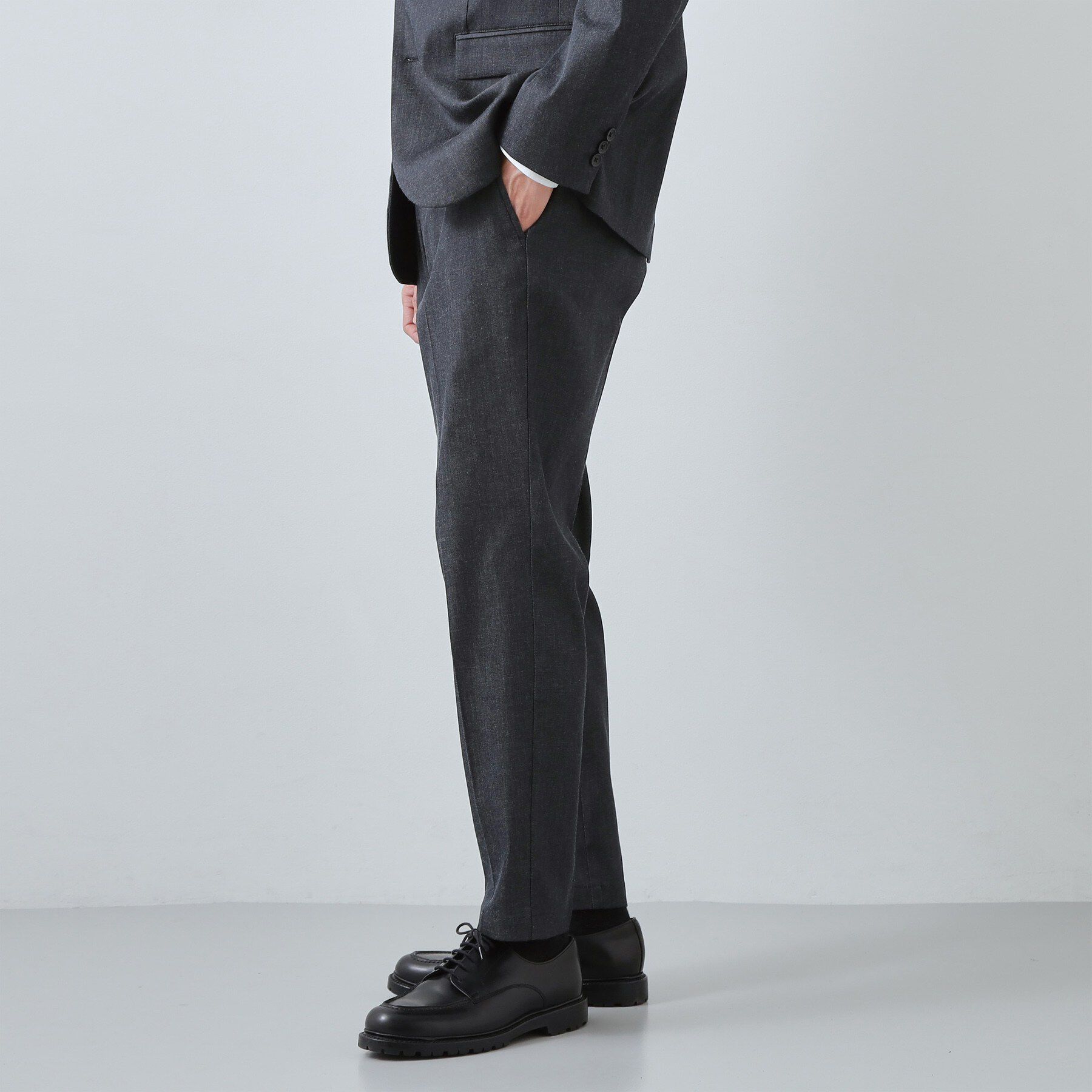 THE SHOP TK「ライトエバーデニム スラックス 洗濯機OK/ストレッチ/セットアップ可」|デニム|