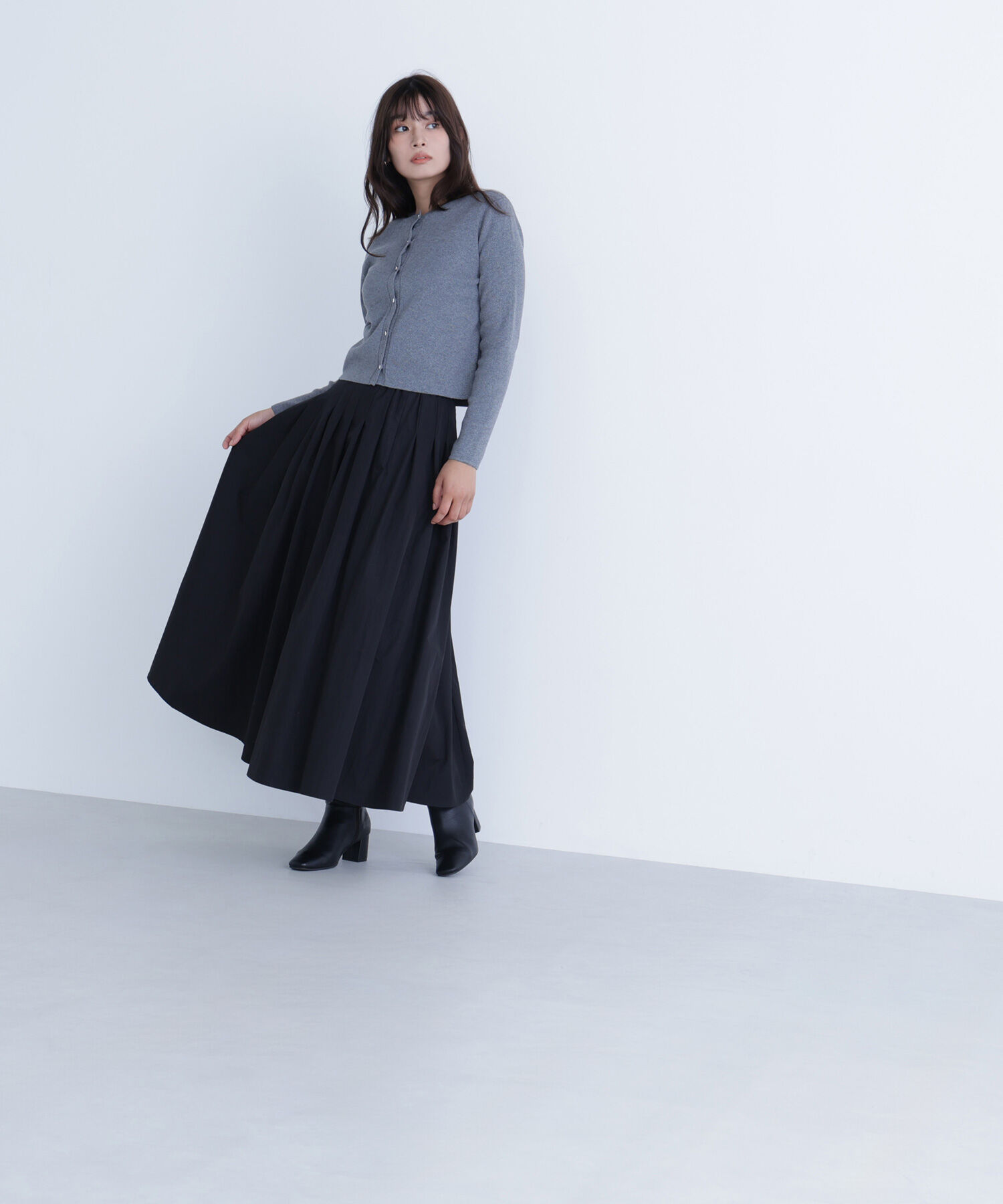  「タフタボリュームスカート」|スカート|
