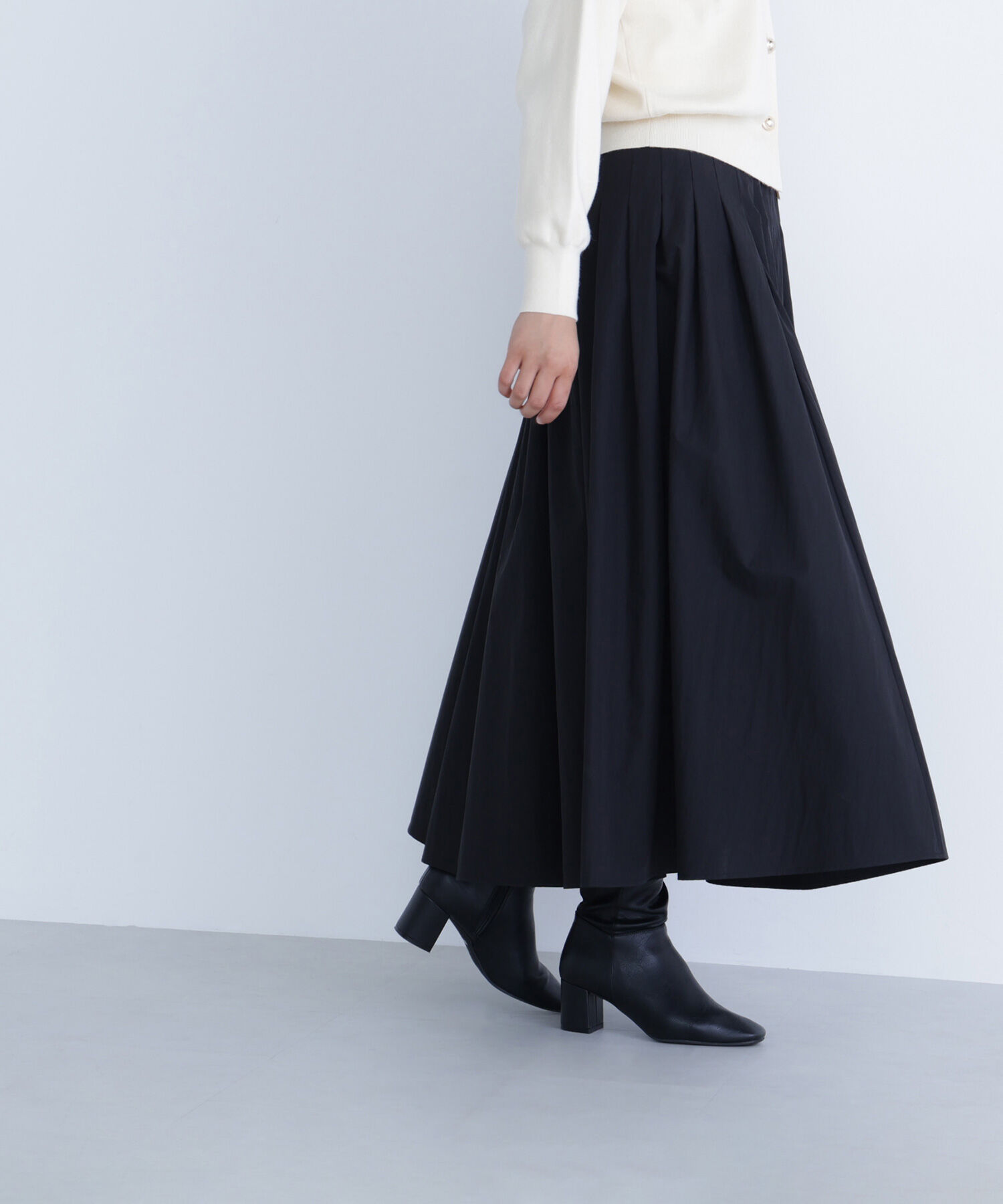  「タフタボリュームスカート」|スカート|