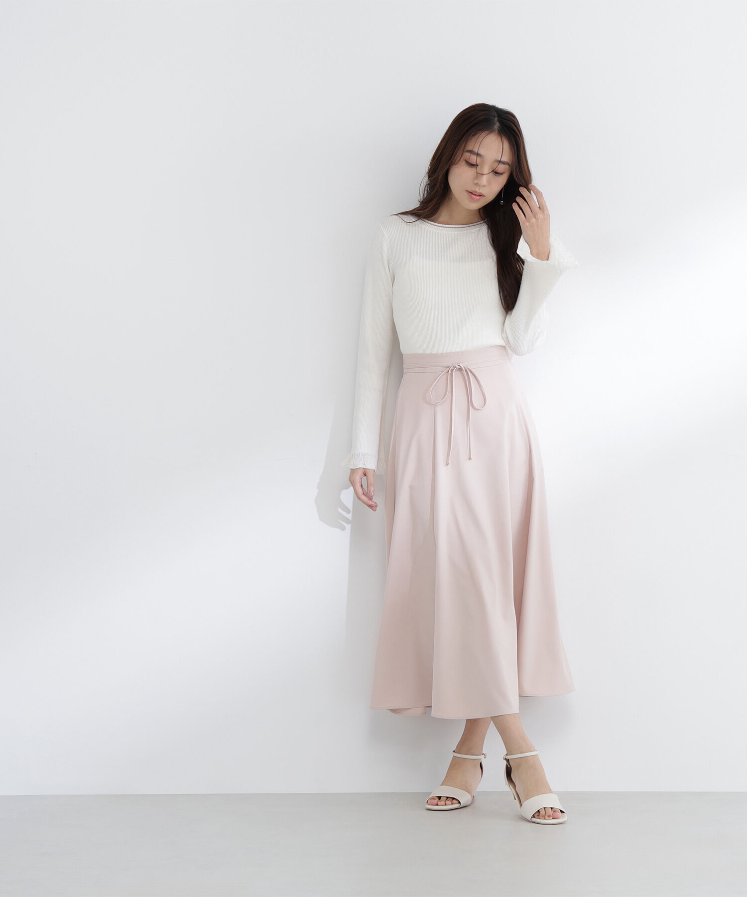  「レーシーカフスリブニット」|ニット・セーター|