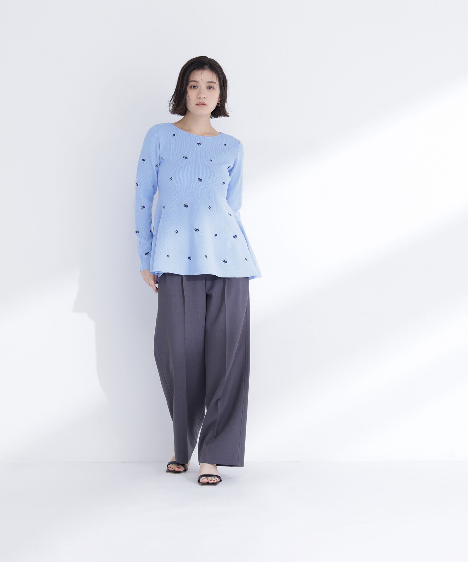  「タックステッチベルテッドパンツ」|その他|