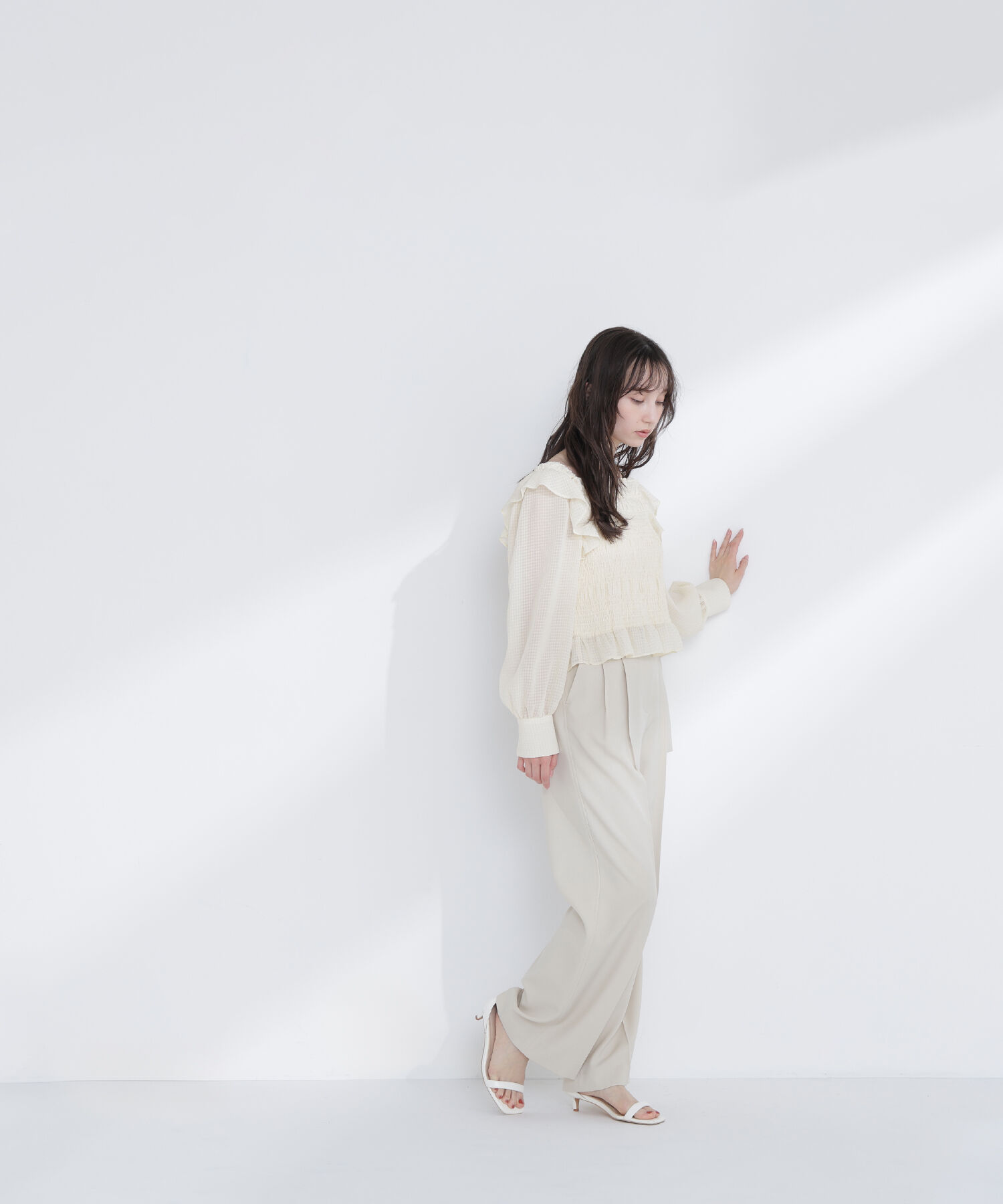  「タックステッチベルテッドパンツ」|その他|