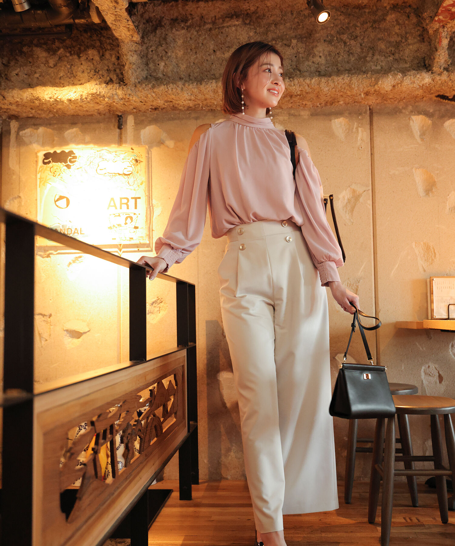  「ハイウエストマリンパンツ」|その他|エクリュ1