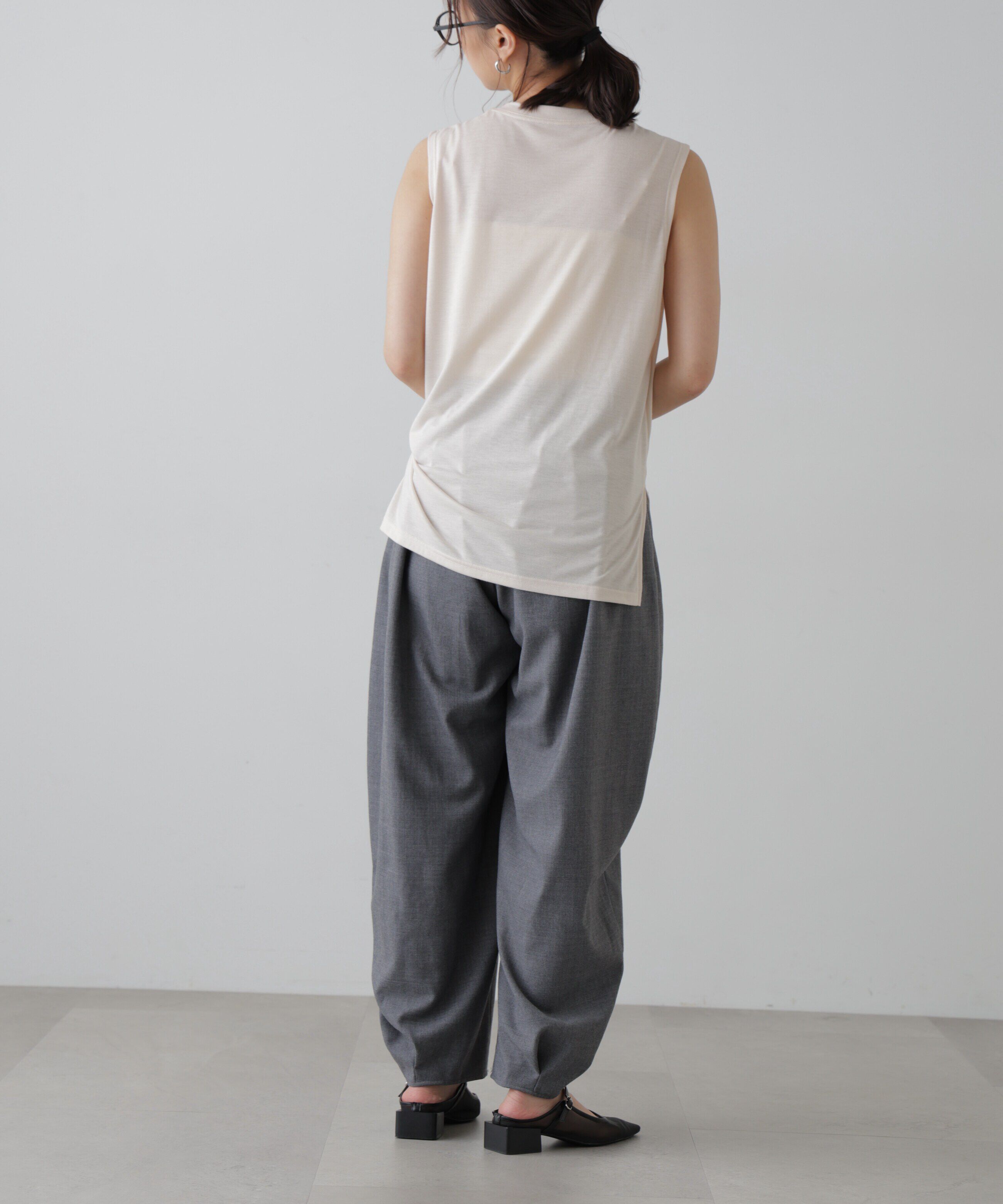  「サイドスリットタンクトップ」|Tシャツ・カットソー|