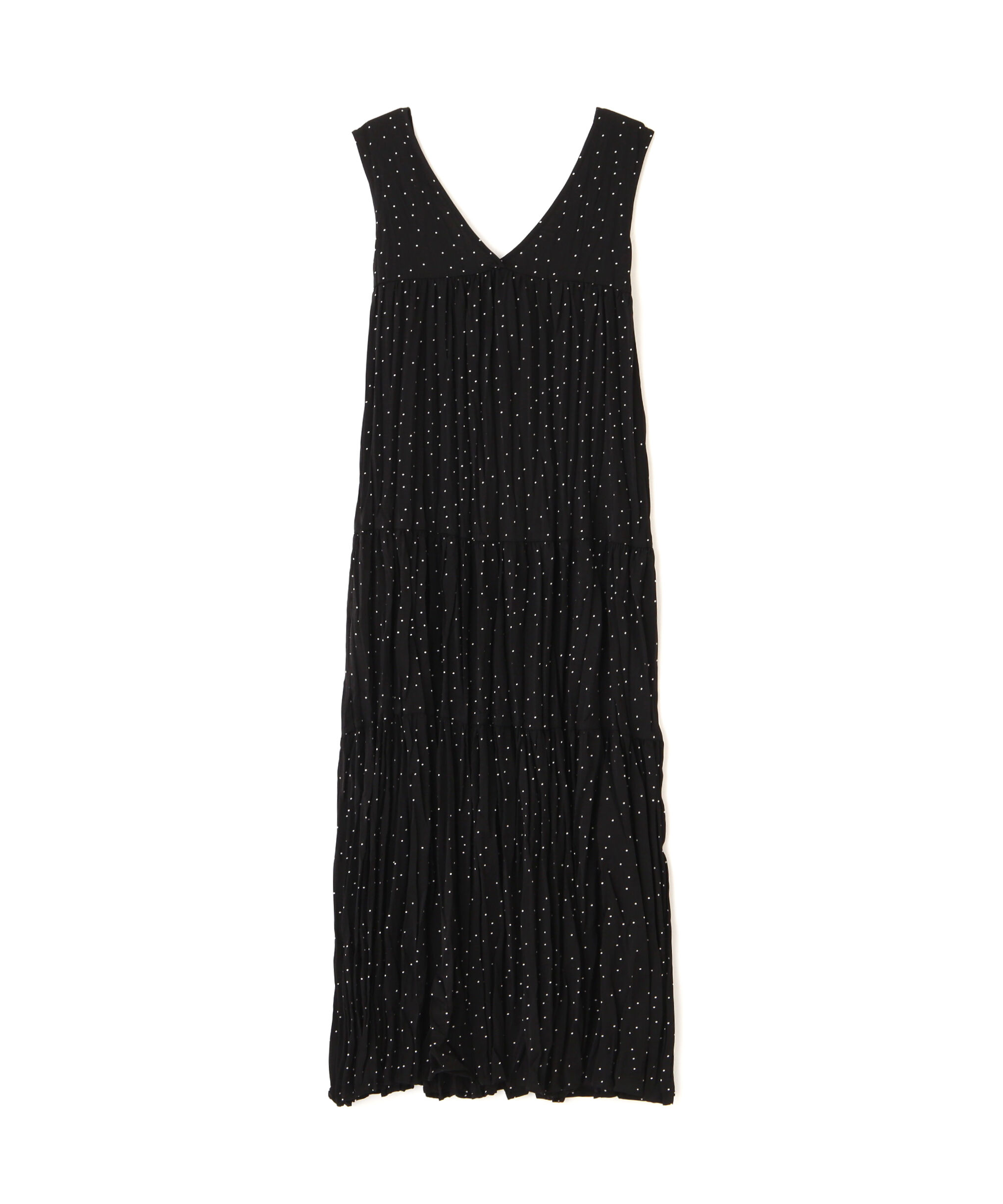  「ワッシャーティアードノースリーブワンピース」|ワンピース|