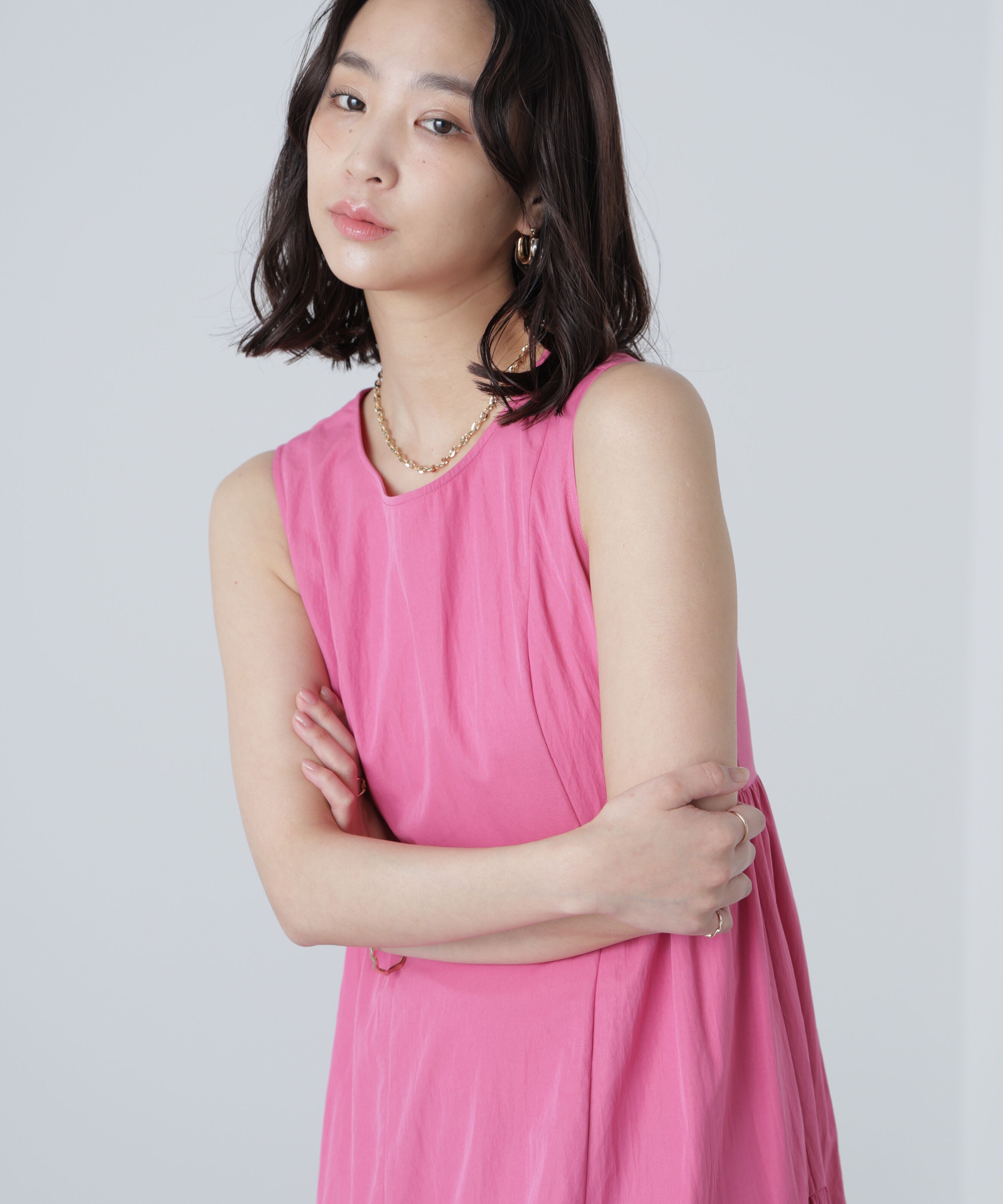  「タイプライターギャザーマキシワンピース」|ワンピース|