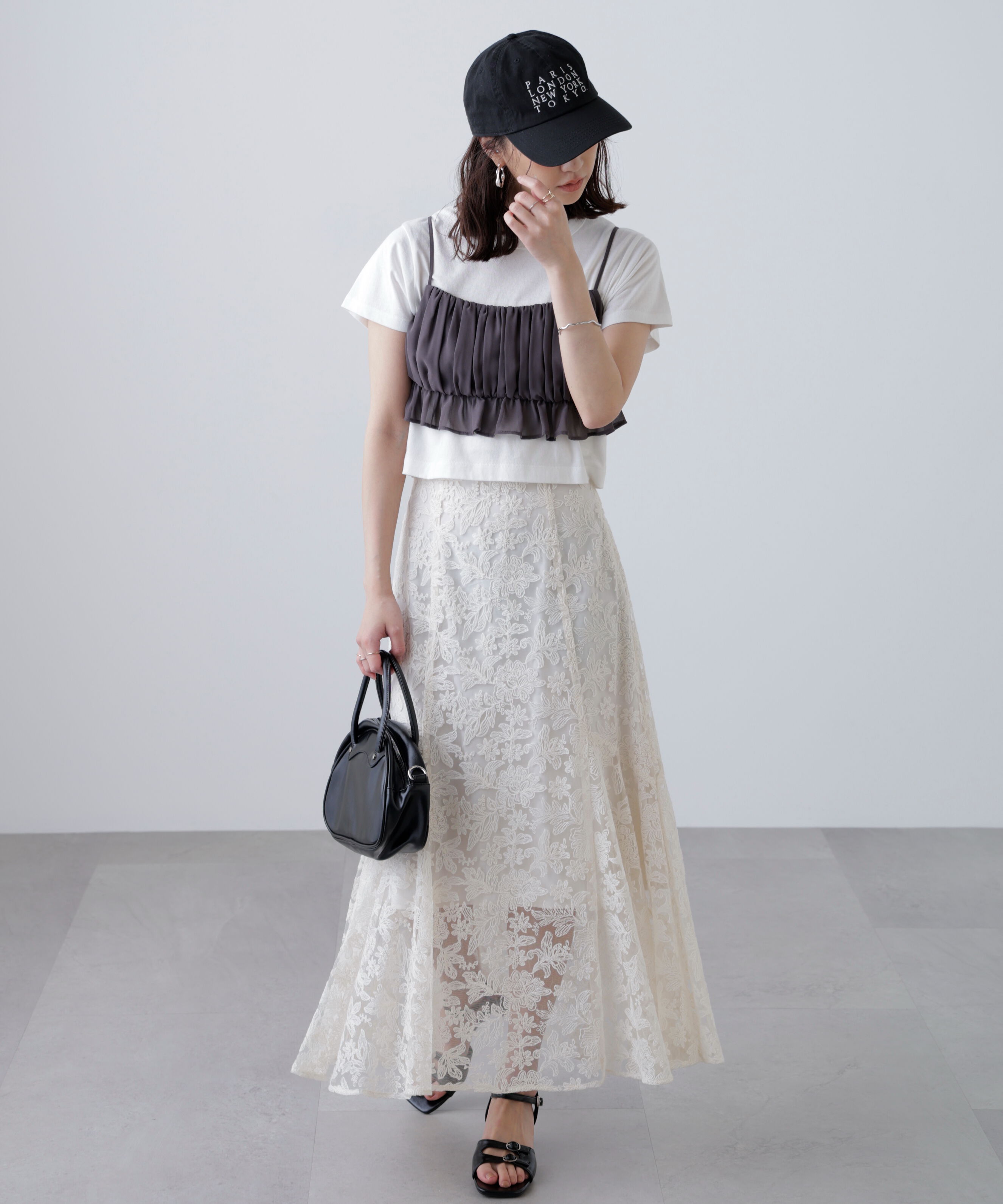  「アソートサイドフレアマーメイドスカート」|スカート|