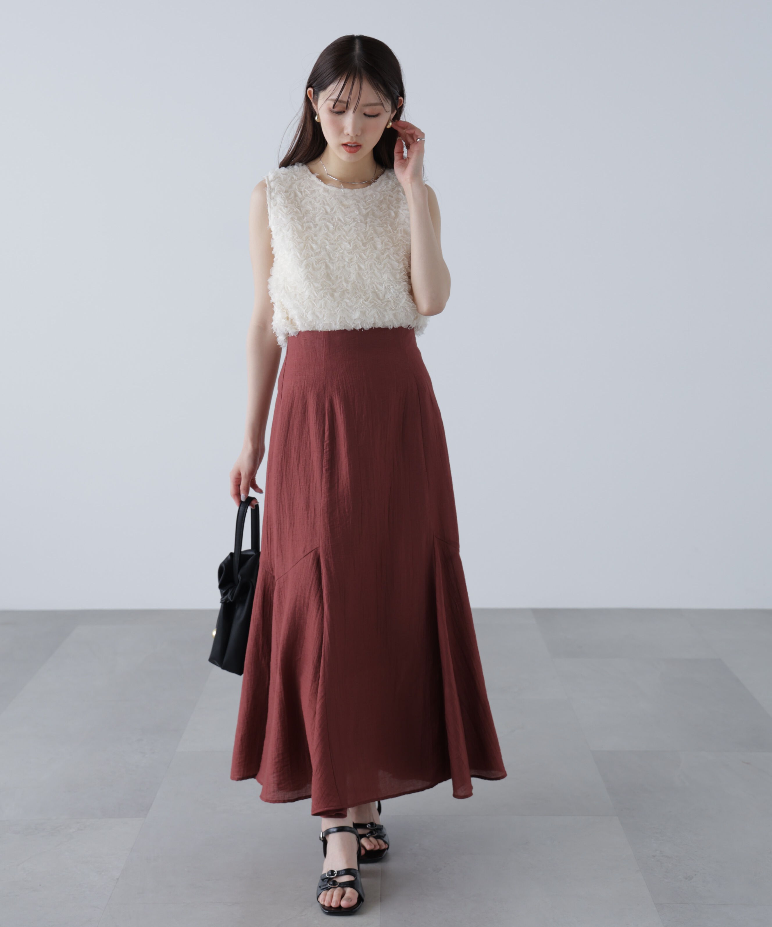  「アソートサイドフレアマーメイドスカート」|スカート|