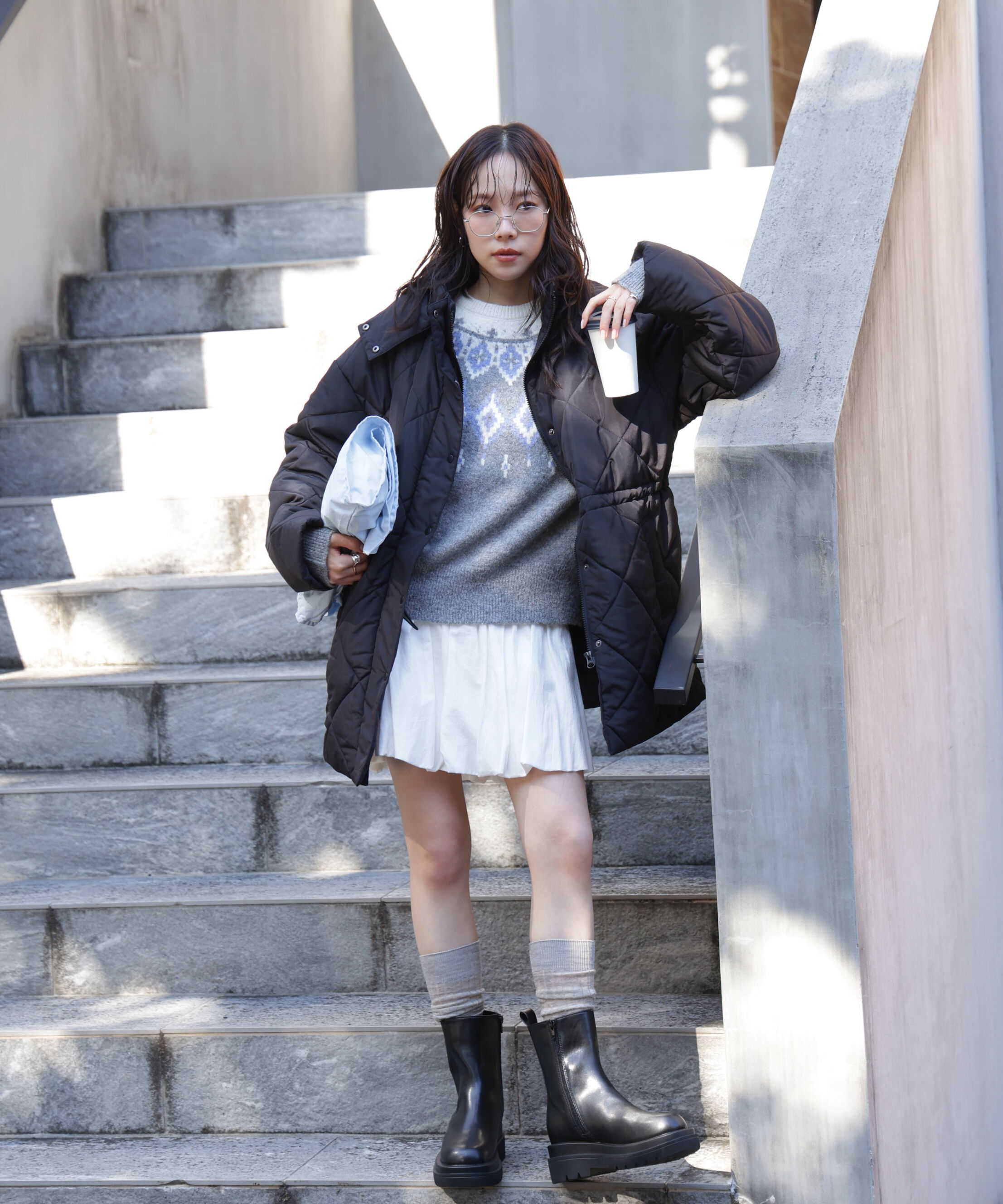  「ウエストドロストキルティングコート」|その他|