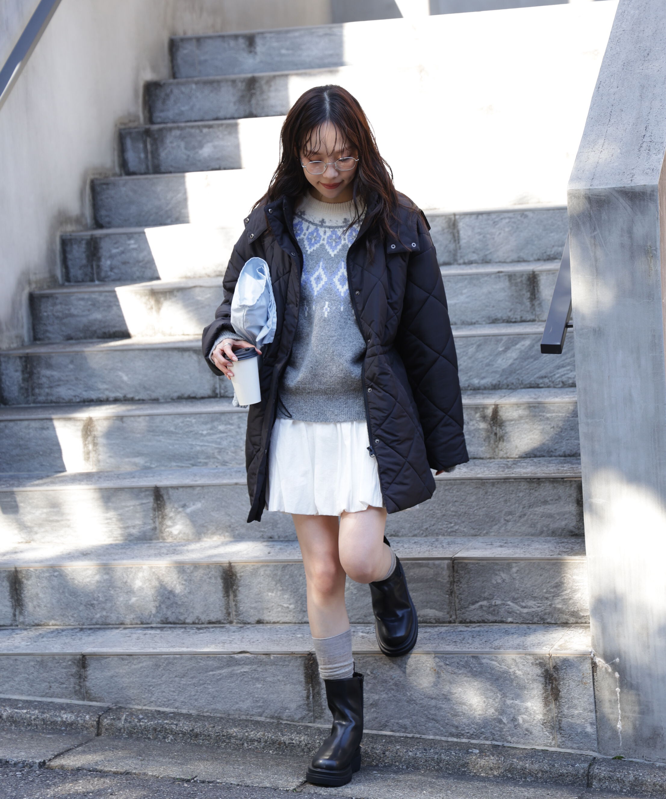  「ウエストドロストキルティングコート」|その他|