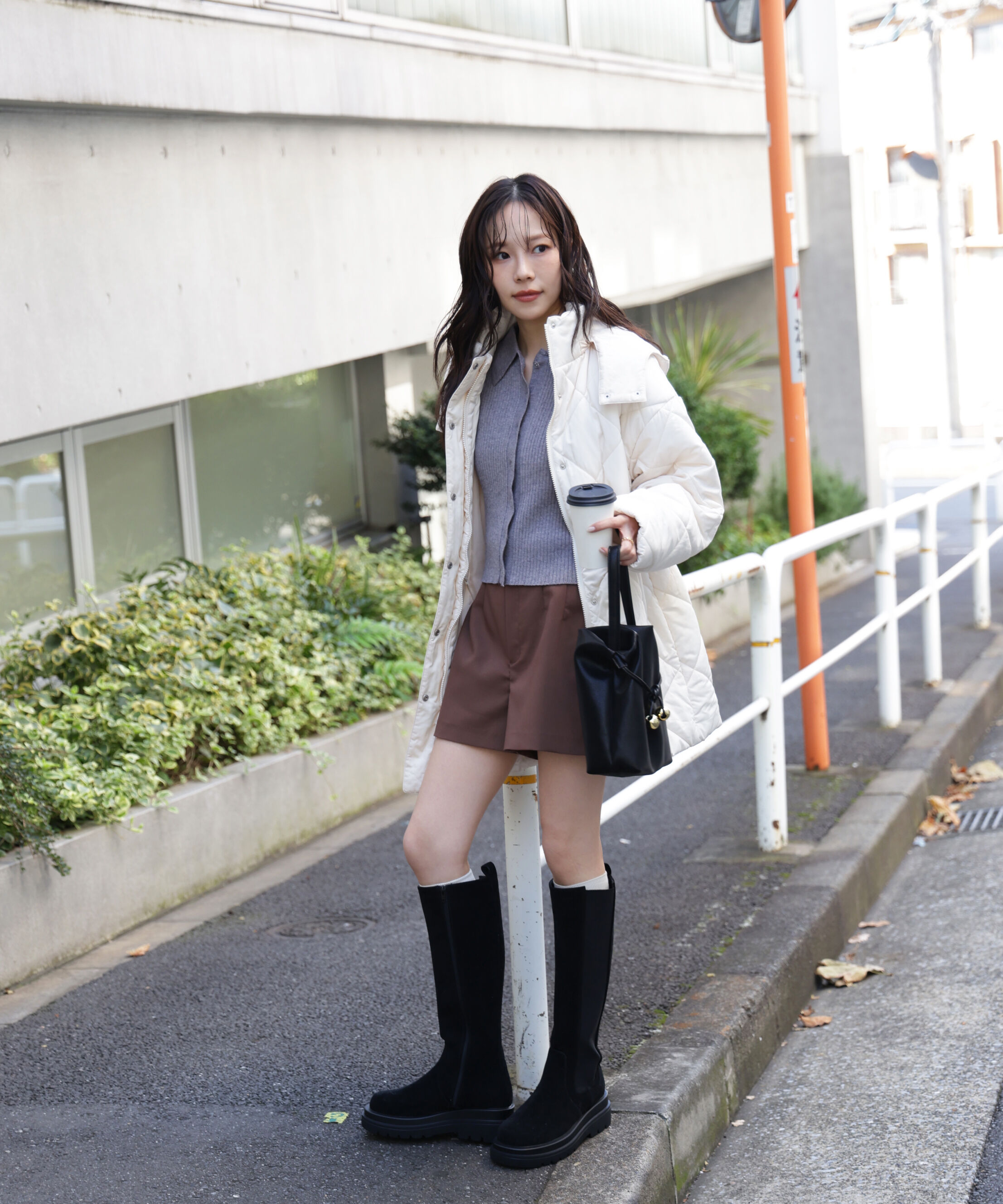  「ウエストドロストキルティングコート」|その他|