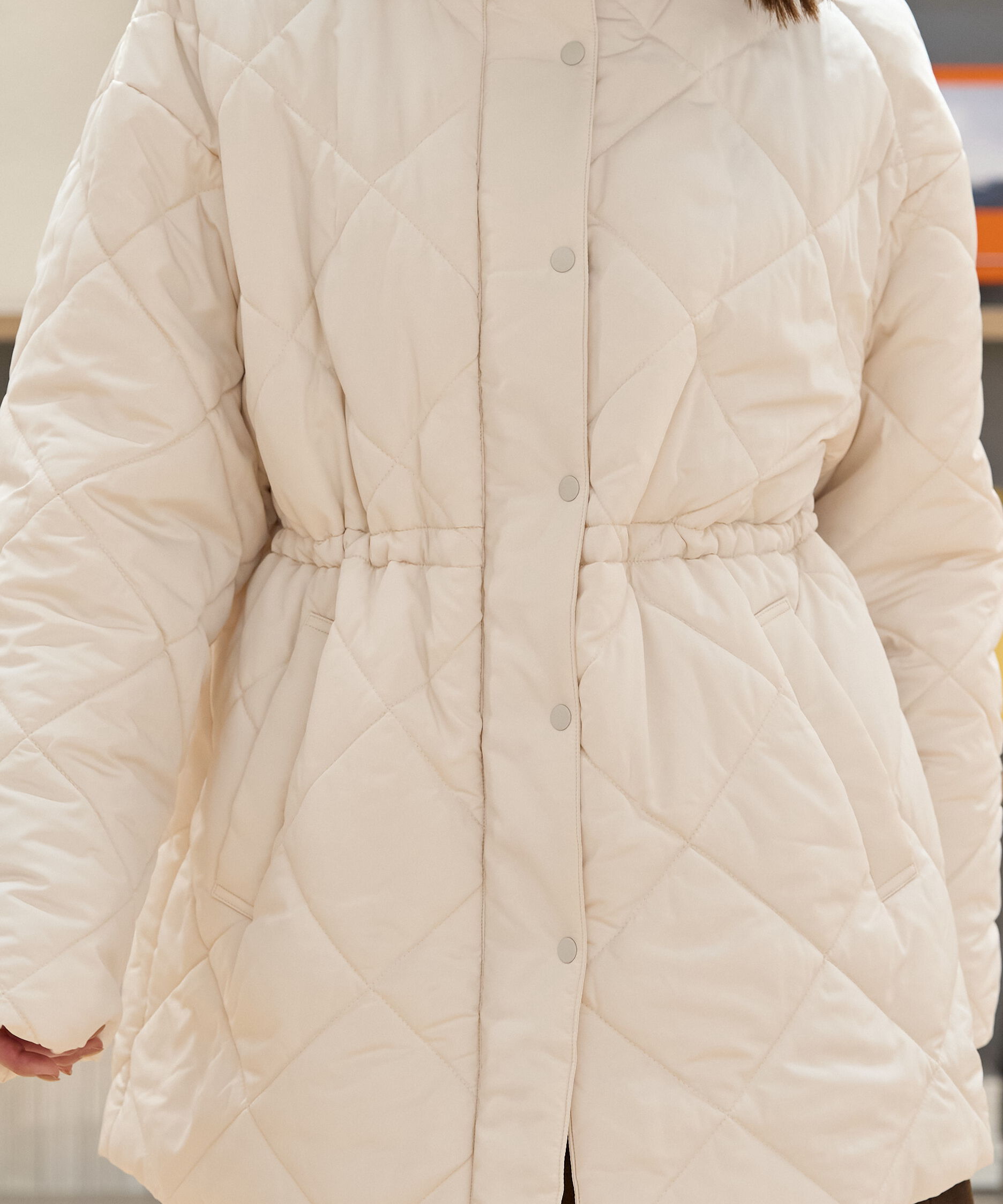  「ウエストドロストキルティングコート」|その他|