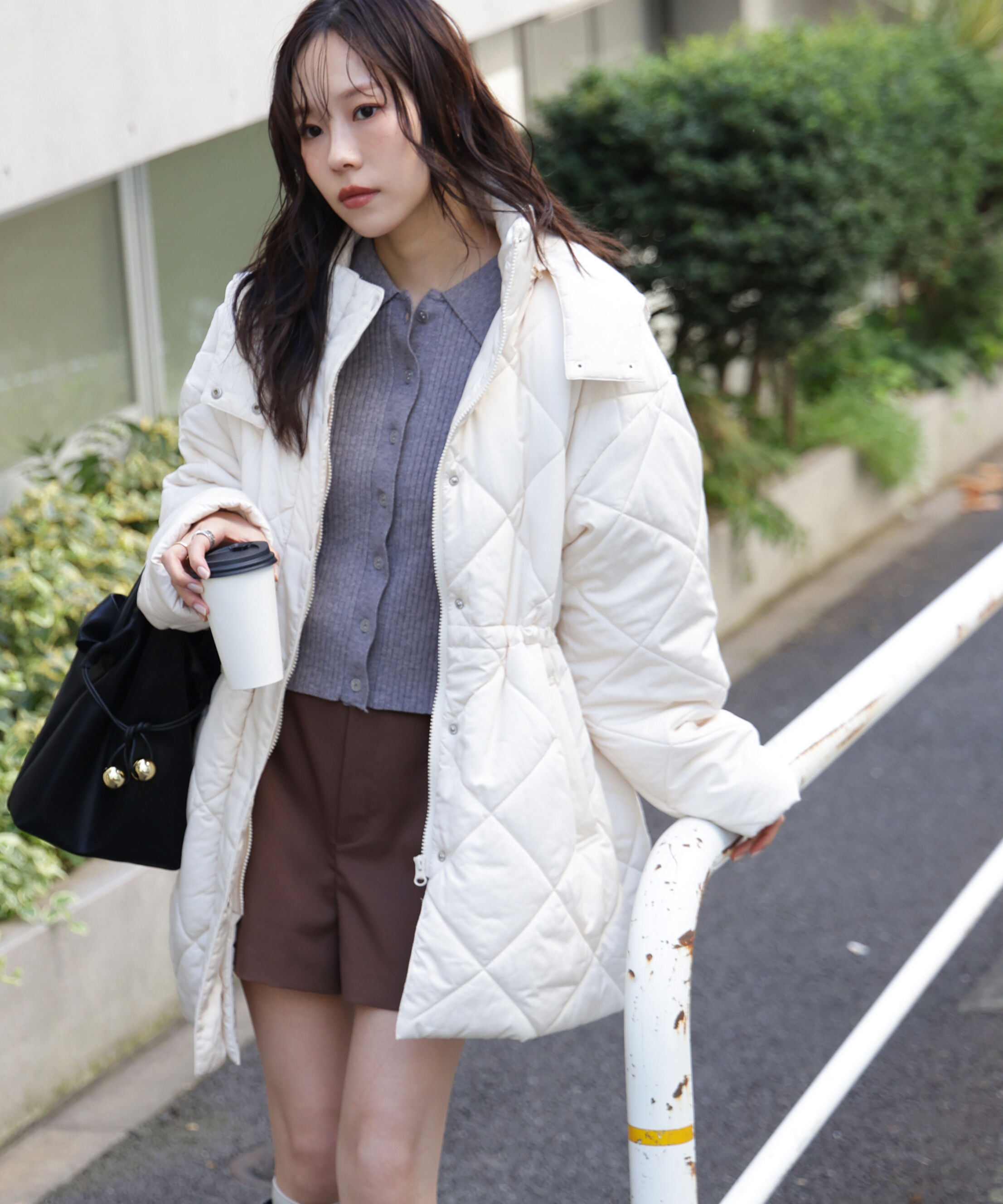  「ウエストドロストキルティングコート」|その他|