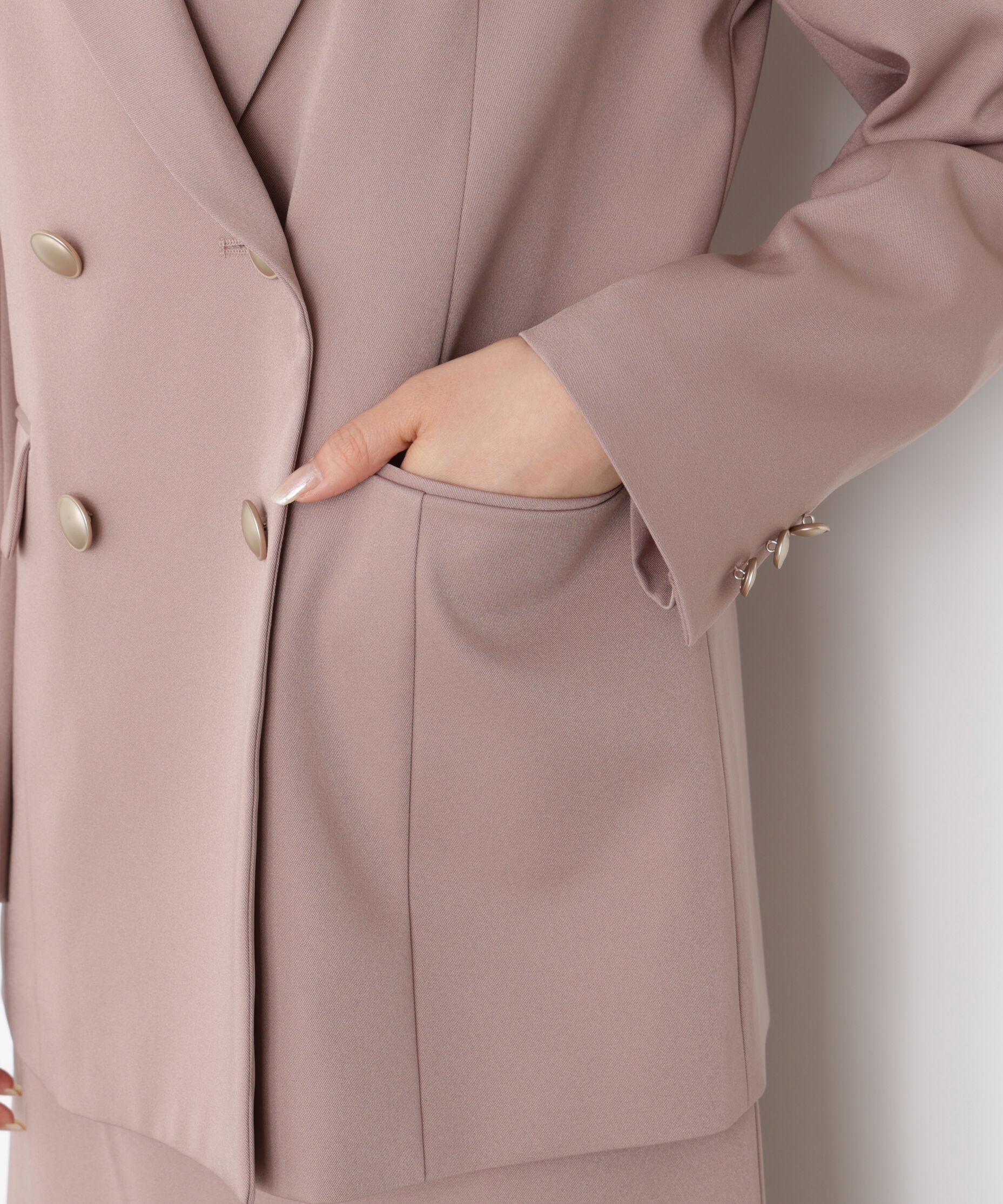 PROPORTION BODY DRESSING「ゴールド釦ダブルブレストジャケット 25AW」|その他|
