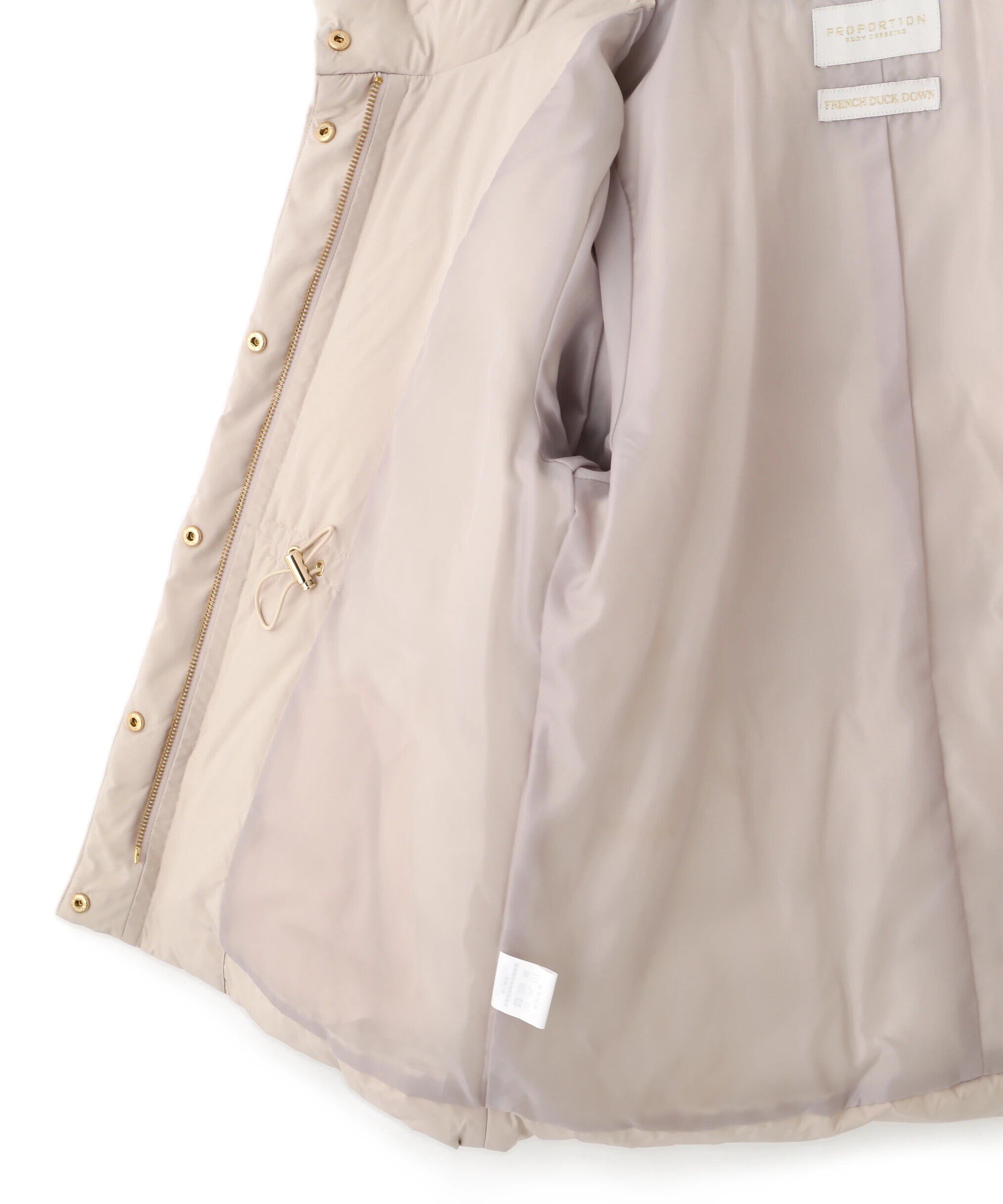 PROPORTION BODY DRESSING「ウエストマークショートダウン 25AW」|ブルゾン・スタジャン|