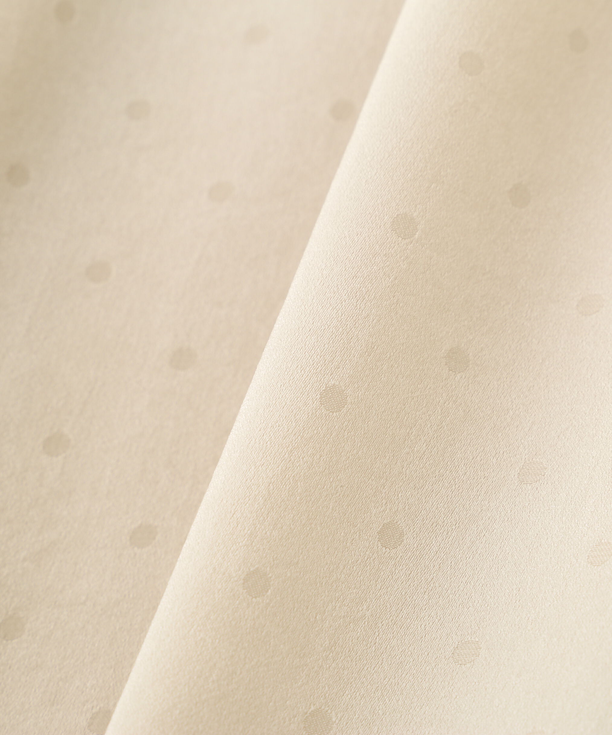  「◆ギャザーネックドットジャガードブラウス」|シャツ・ブラウス|