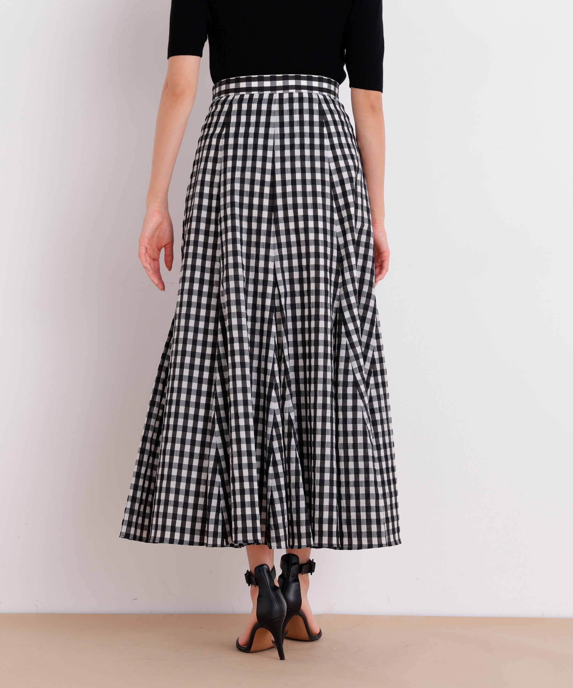  「［美香さん着用］シアーローンボリュームフレアースカート」|スカート|