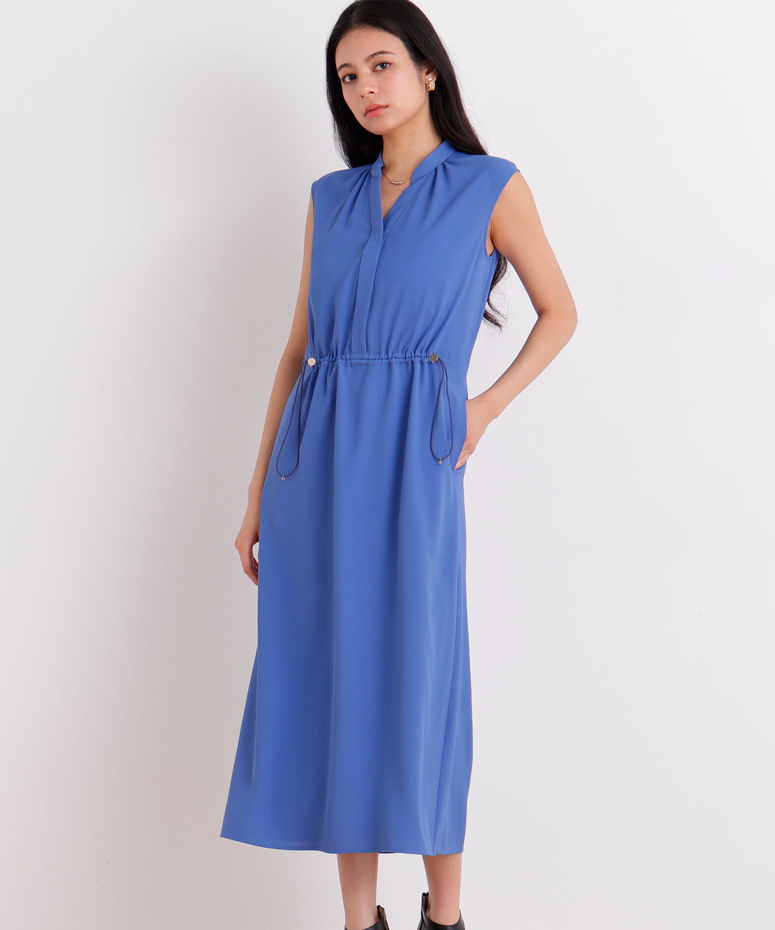  「２ＷＡＹストレッチシャツカラーワンピース」|ワンピース|