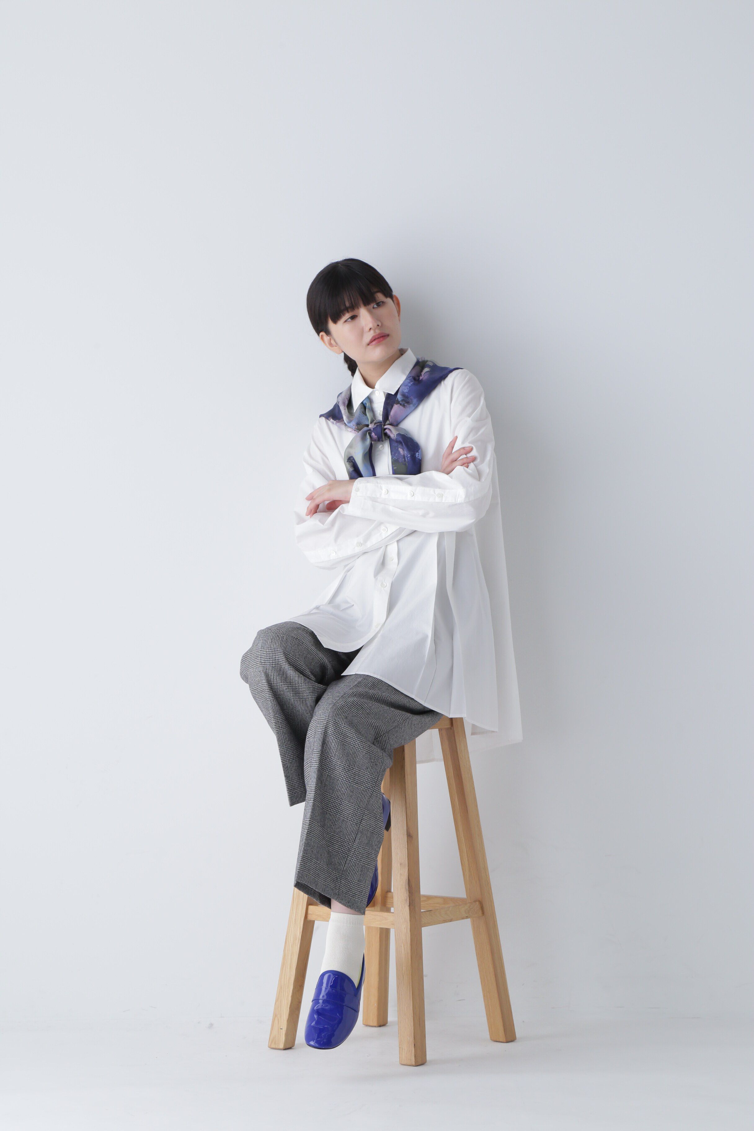  「◆ボックスタックロングブラウス」|シャツ・ブラウス|