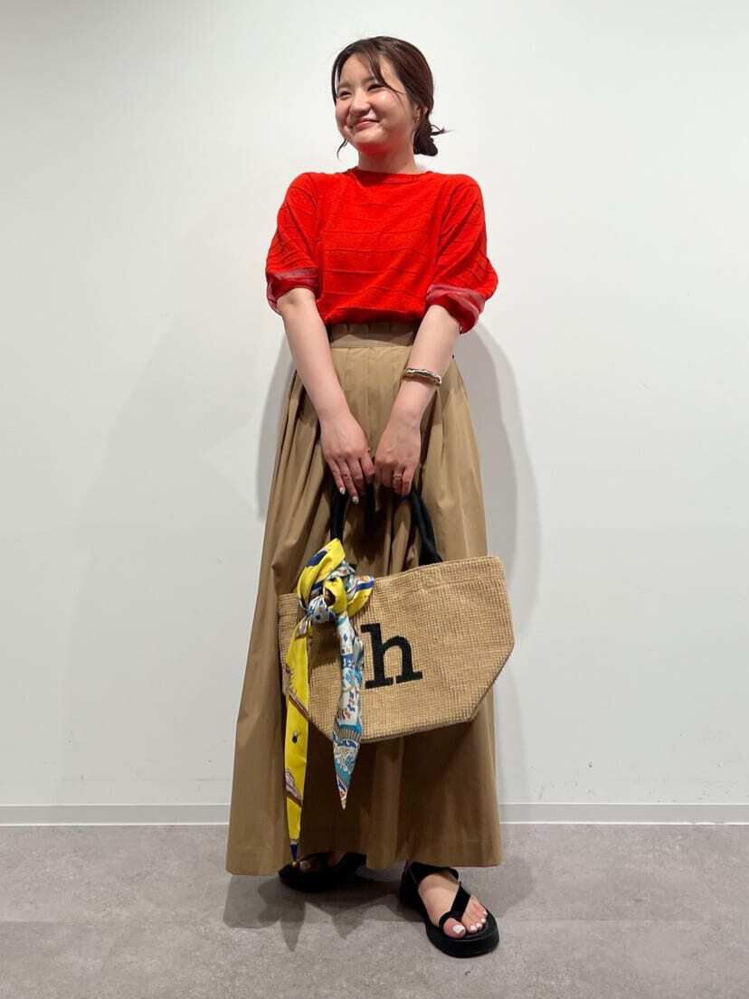  「◆コットンＰＥタックスカート」|スカート|