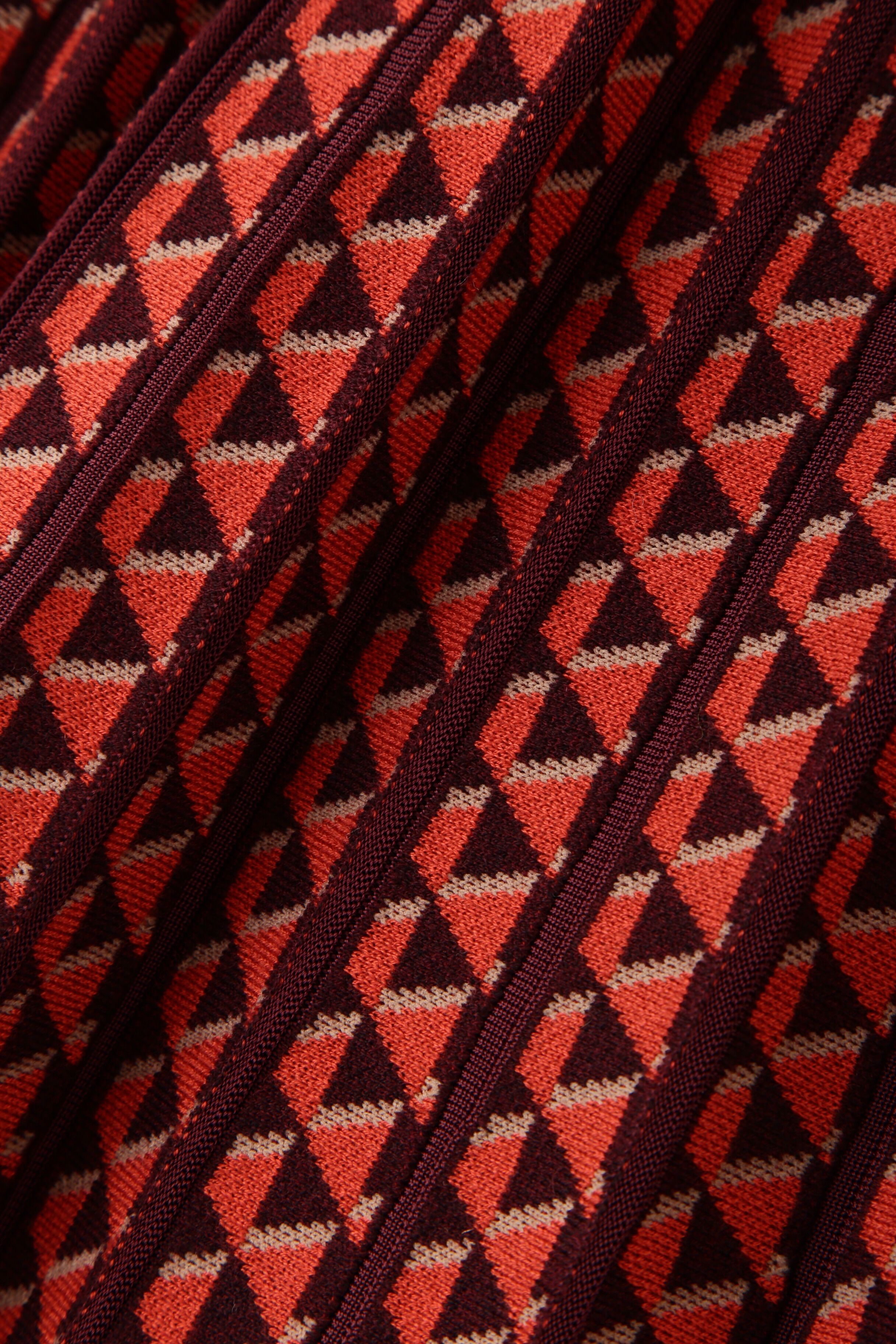  「◆幾何柄ジャガードプリーツスカート」|スカート|