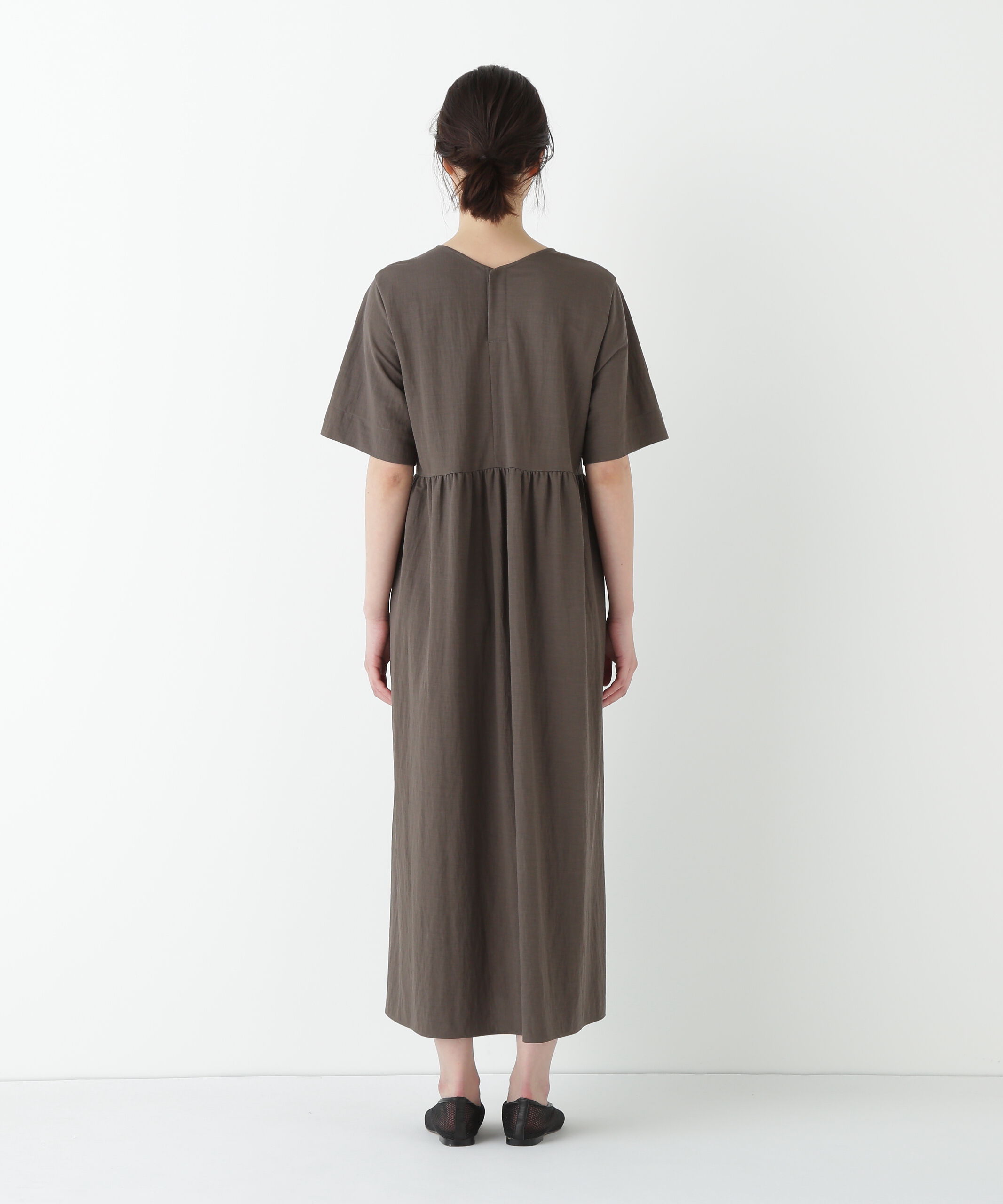  「◆ＲＮスムースギャザーＡラインワンピース」|ワンピース|