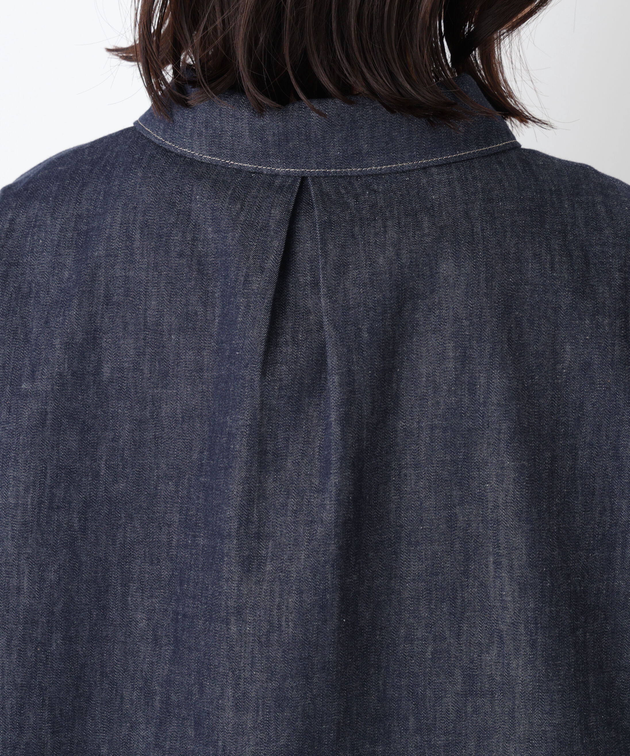  「◆《ウォッシャブル》ライトオンスデニムスキッパーブラウス」|シャツ・ブラウス|