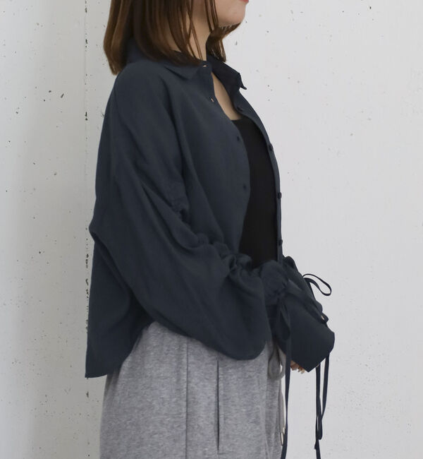 archives「ドロストスリーブショートシャツ」|シャツ・ブラウス|