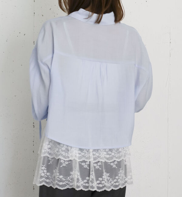 archives「ドロストスリーブショートシャツ」|シャツ・ブラウス|