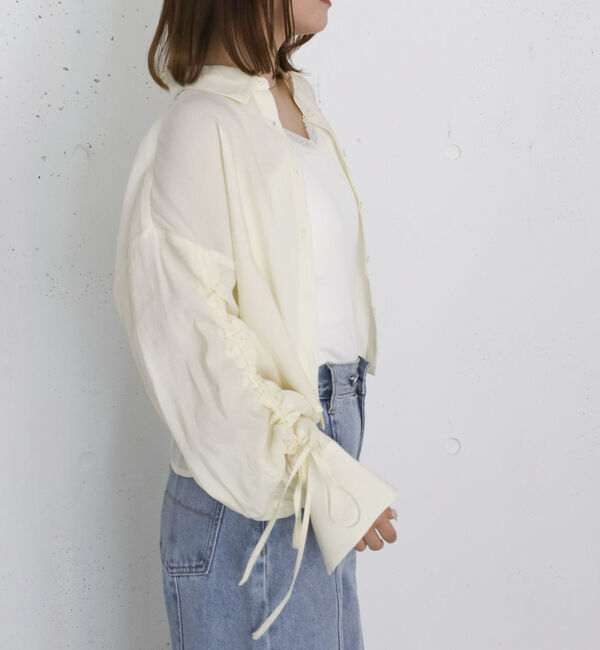 archives「ドロストスリーブショートシャツ」|シャツ・ブラウス|