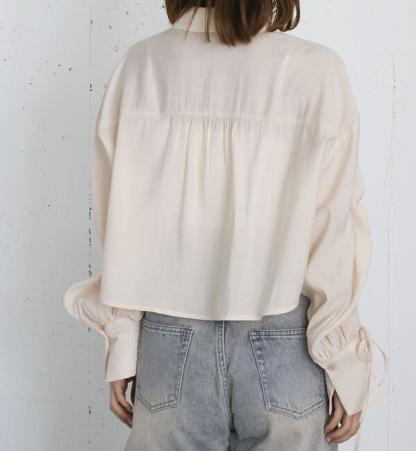 archives「ドロストスリーブショートシャツ」|シャツ・ブラウス|