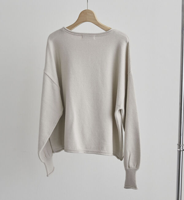 Doux archives「カーリングボートネックニットプルオーバー」|ニット・セーター|