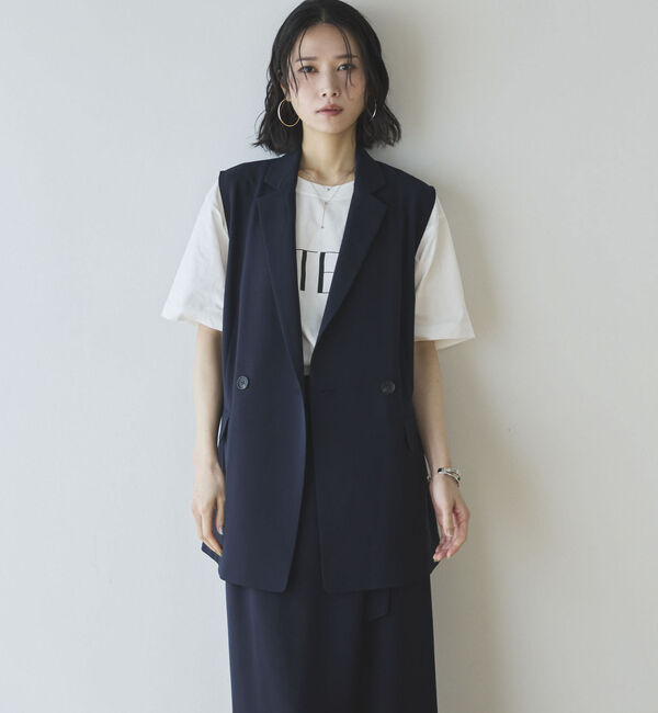 Doux archives「【多機能麻調合繊】テーラードジレ」|その他|