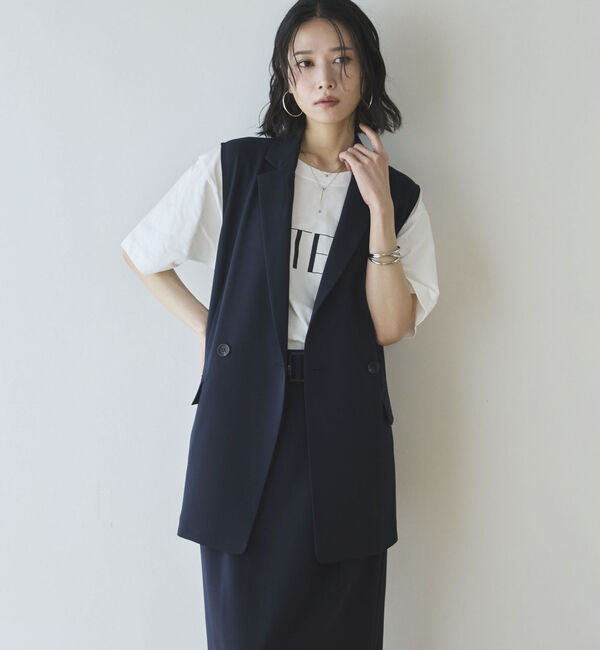 Doux archives「【多機能麻調合繊】テーラードジレ」|その他|